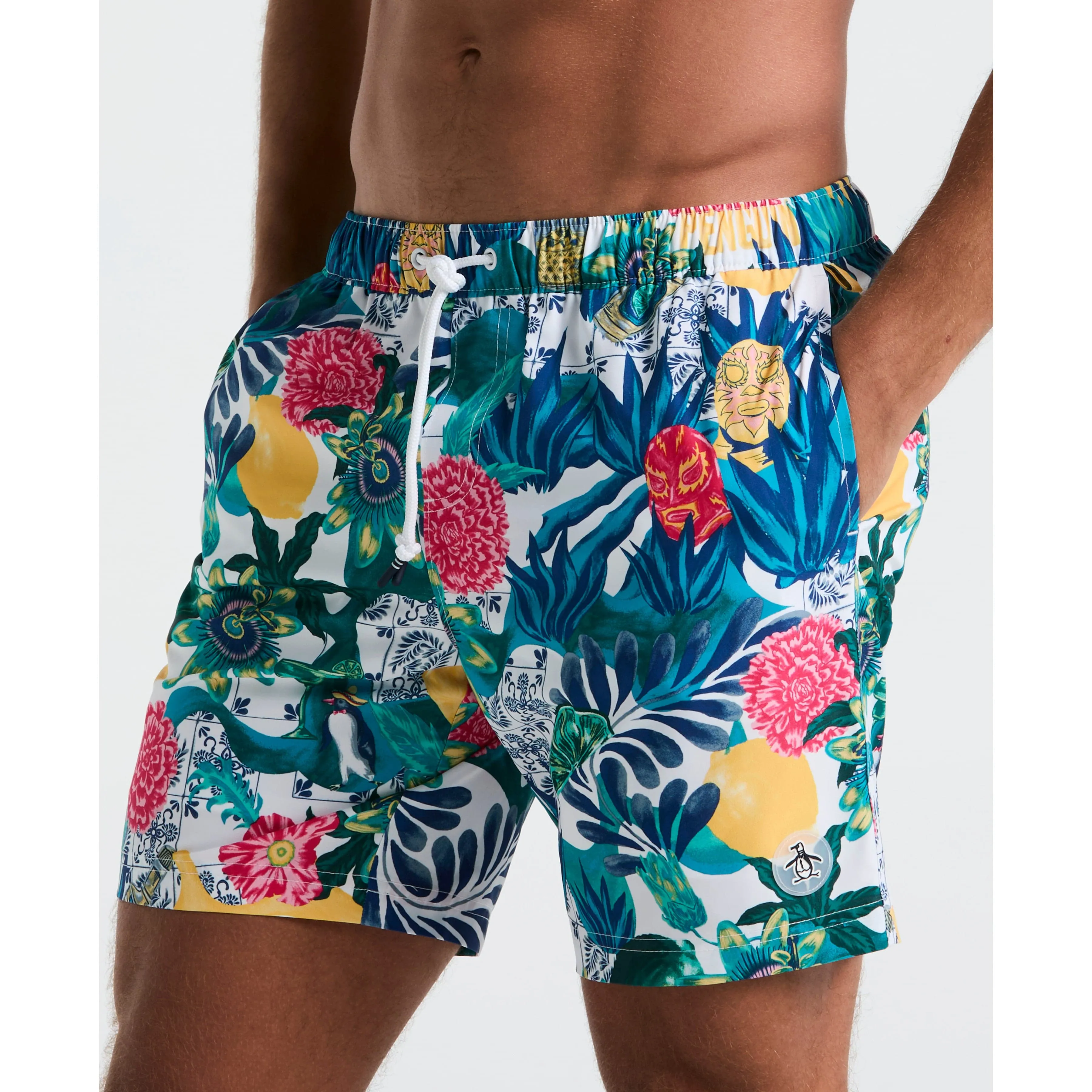 7" All-Over Floral Collage Swim Short sold by Original Penguin product image thumbnail 3