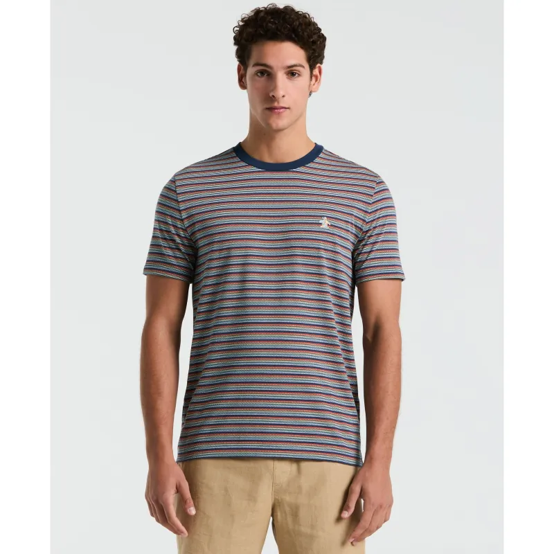 Jacquard Pride Stripe Tee sold by Original Penguin