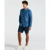 Delave Linen Mandarin Collar Button-Down Shirt sold by Original Penguin