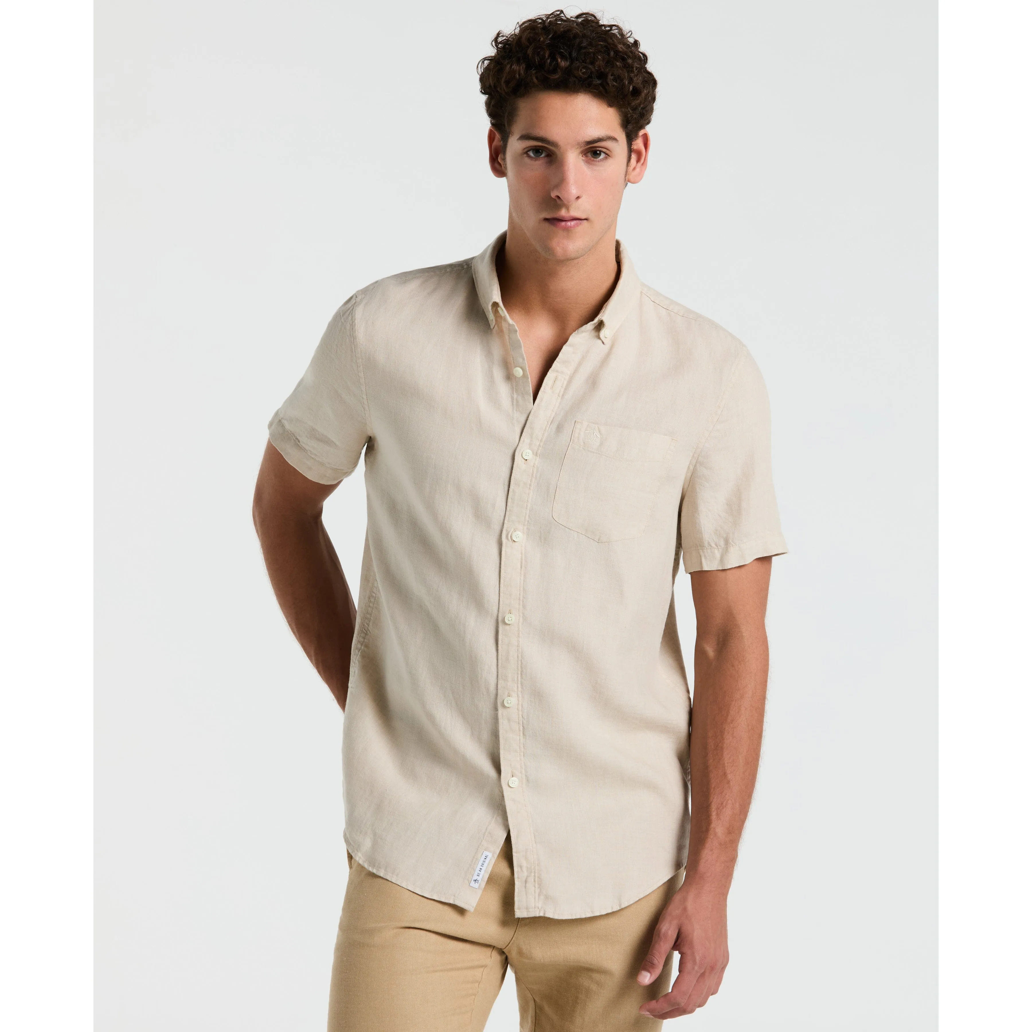 Delave Linen Button-Down Shirt sold by Original Penguin