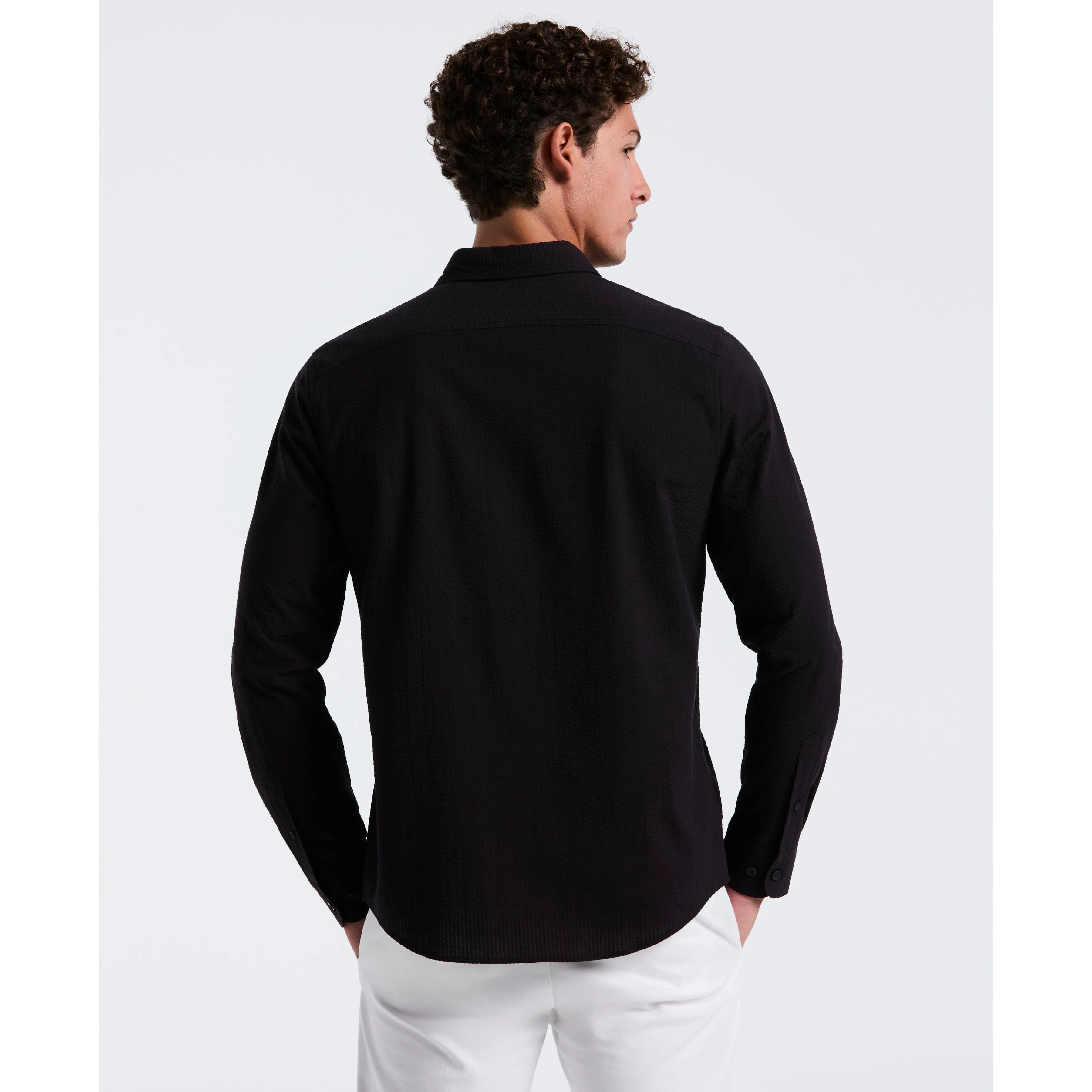 Long Sleeve Seersucker Solid Shirt sold by Original Penguin product image thumbnail 2