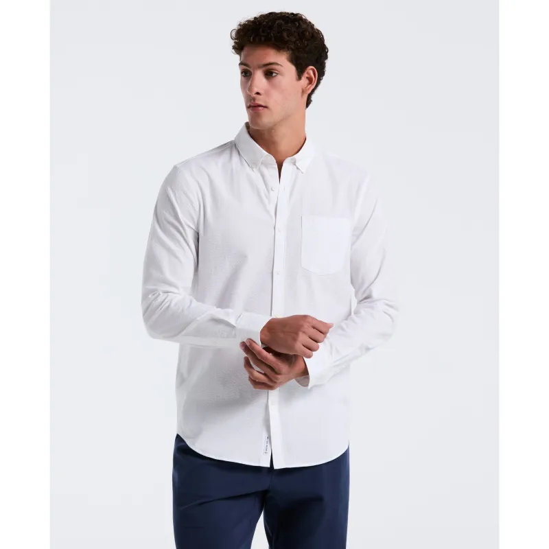 Long Sleeve Seersucker Solid Shirt sold by Original Penguin