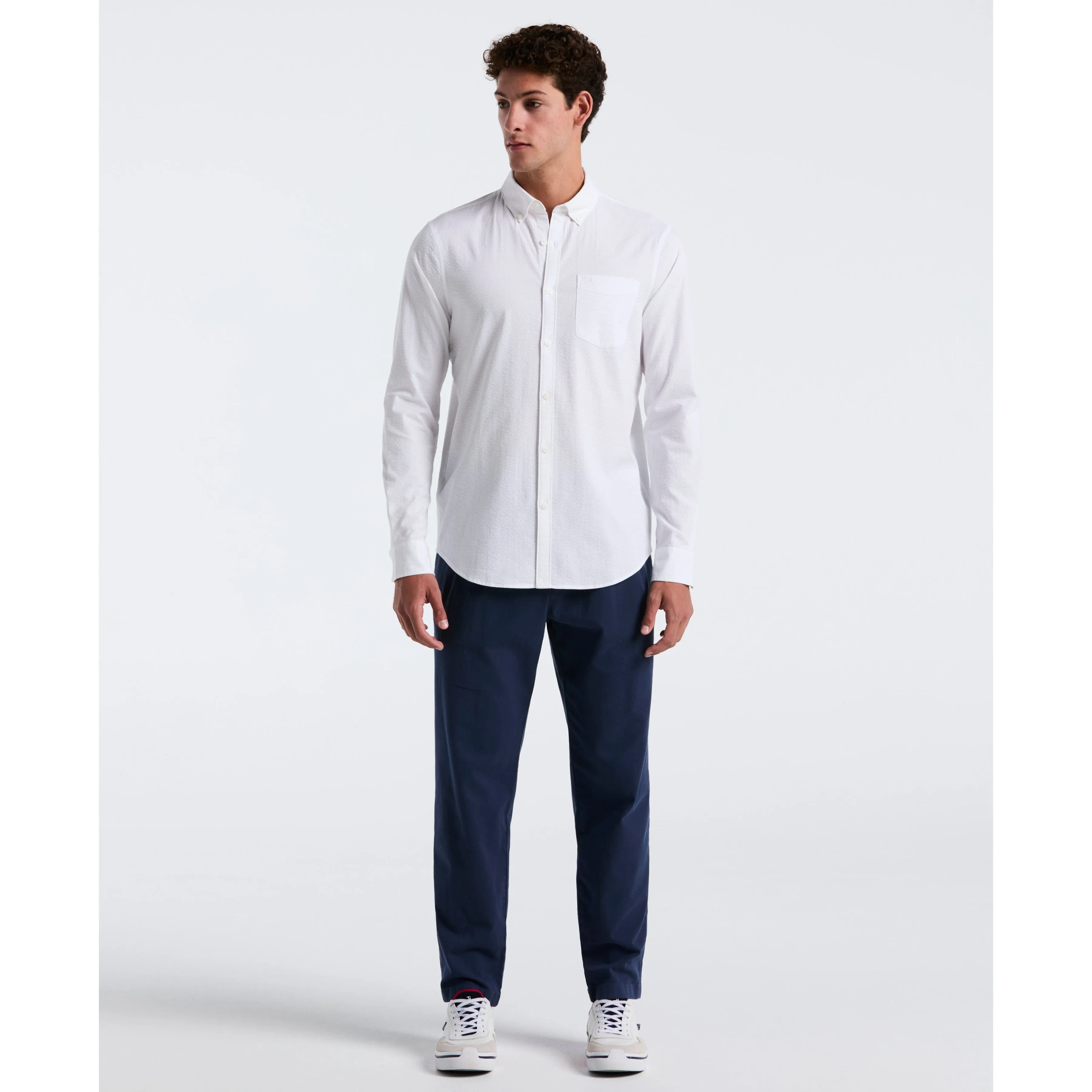 Long Sleeve Seersucker Solid Shirt sold by Original Penguin product image thumbnail 4