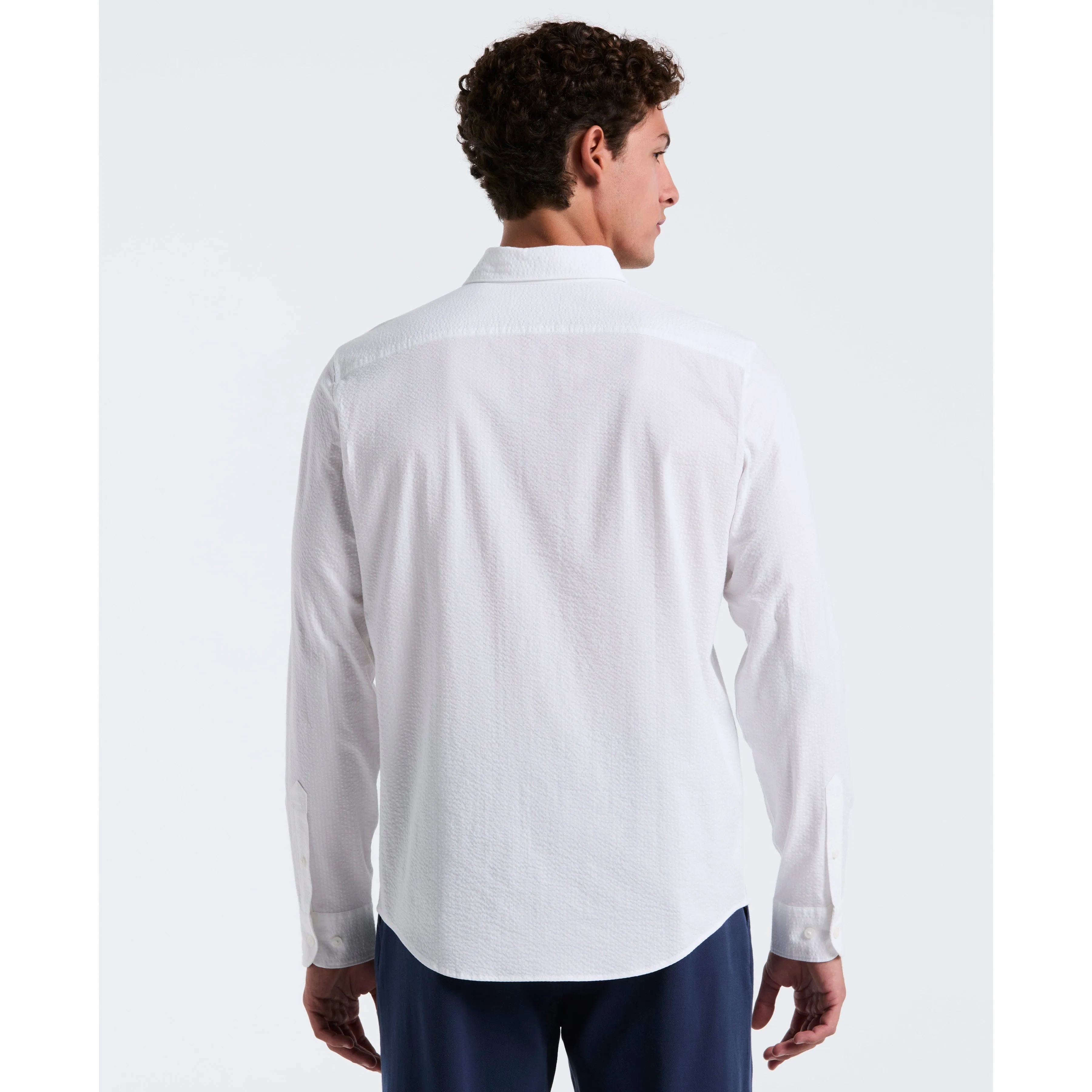 Long Sleeve Seersucker Solid Shirt sold by Original Penguin product image thumbnail 2