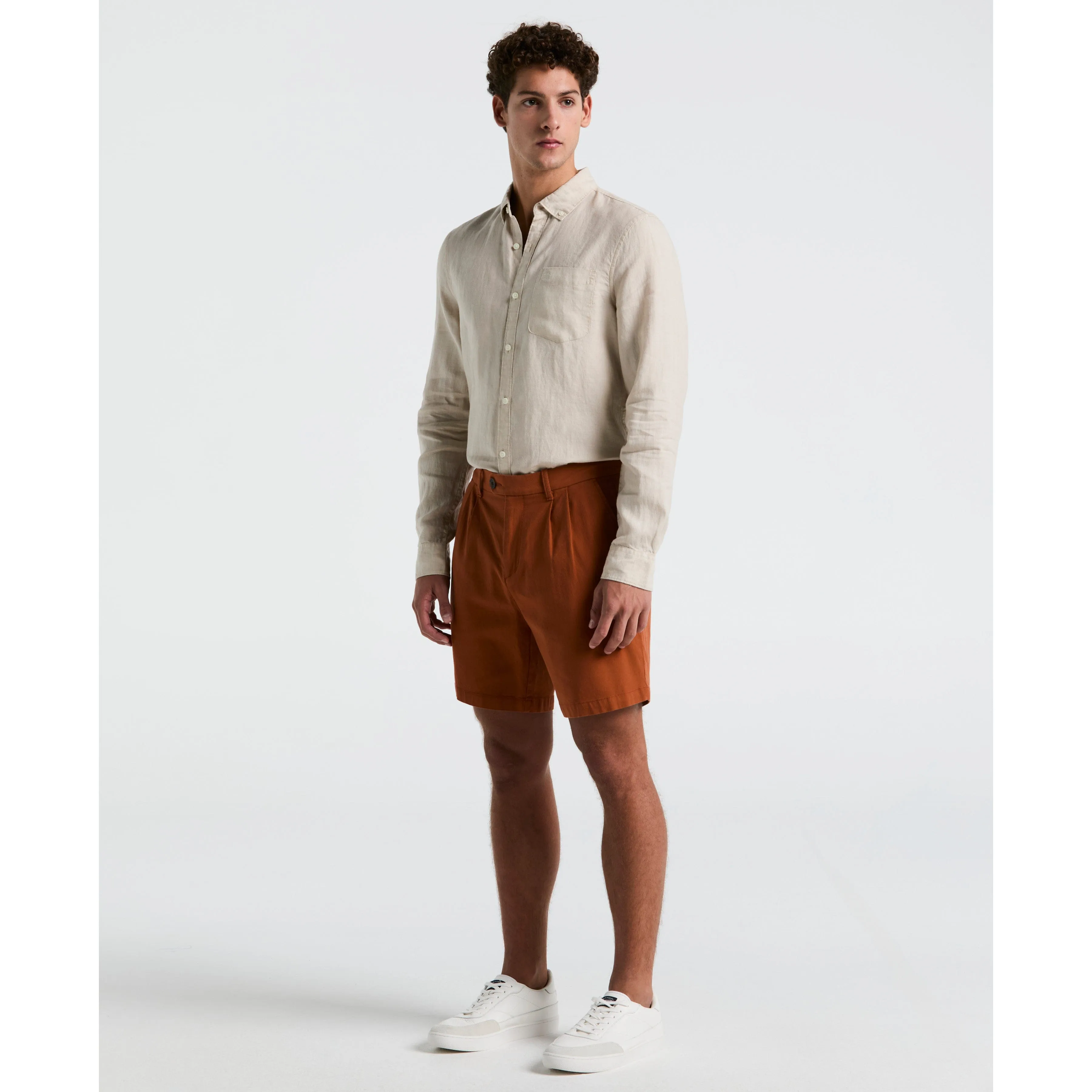 Delave Linen Long Sleeve Button-Down Shirt sold by Original Penguin product image thumbnail 4