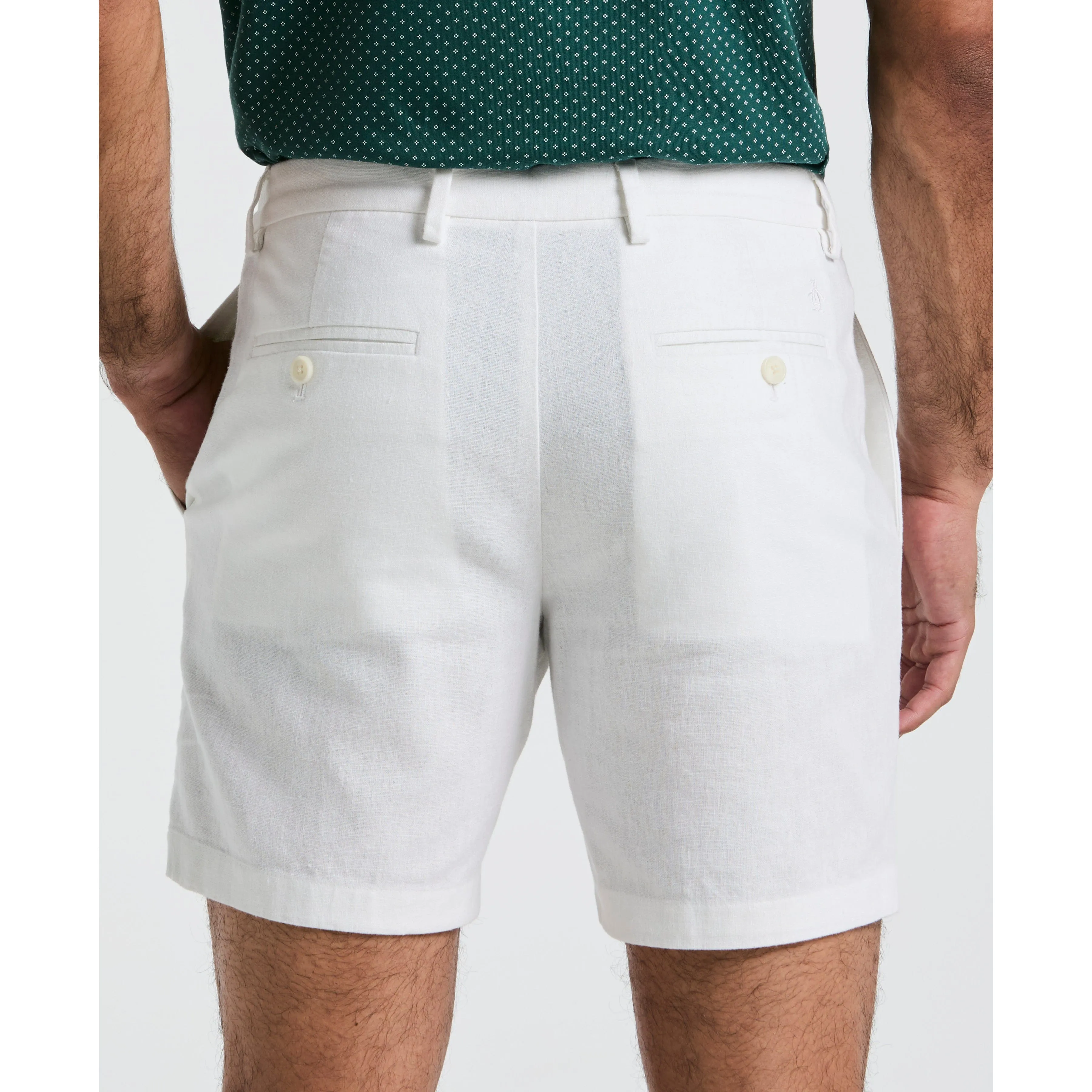 7" Flat Front Linen Blend Short sold by Original Penguin product image thumbnail 4