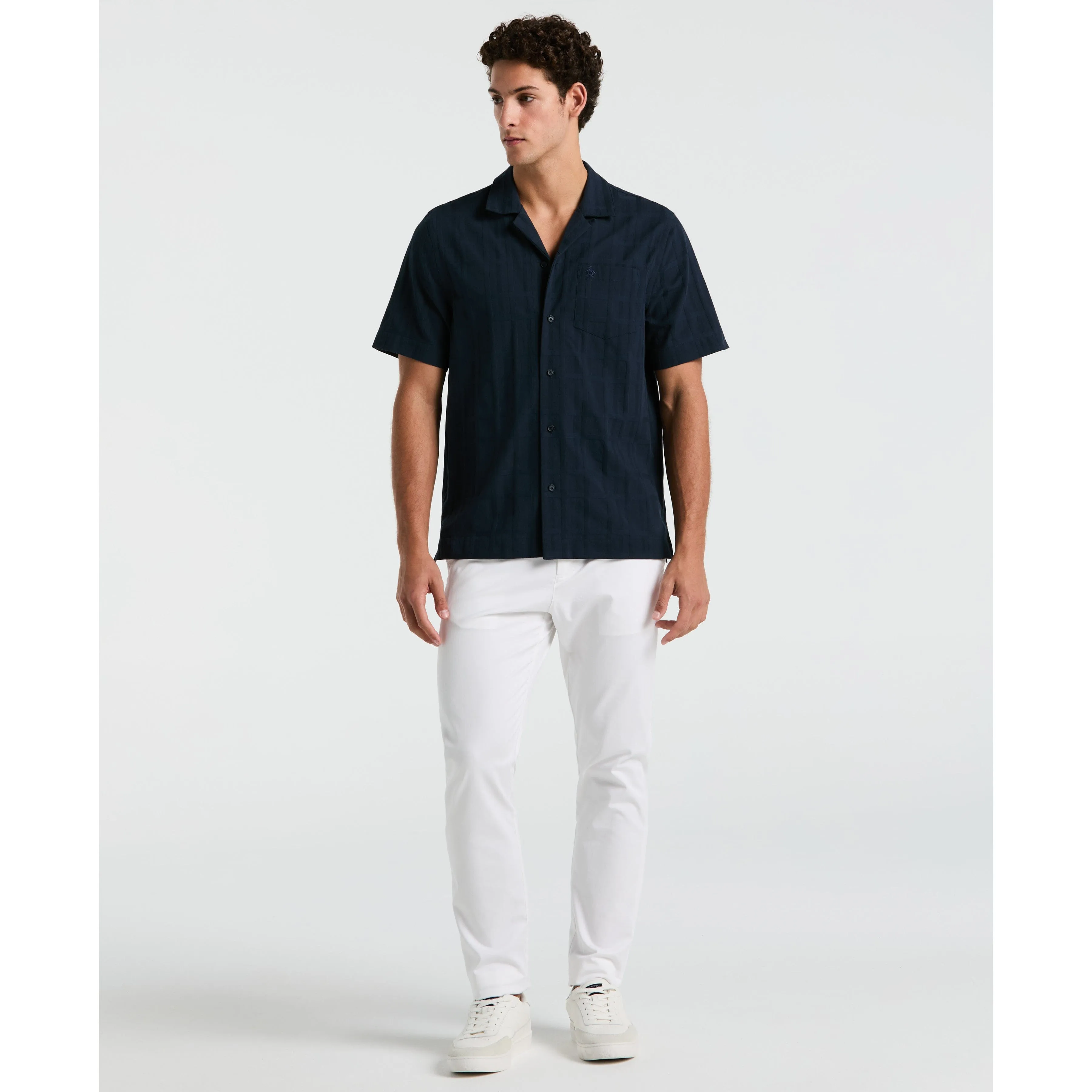 Dobby Tonal Plaid Shirt sold by Original Penguin product image thumbnail 2