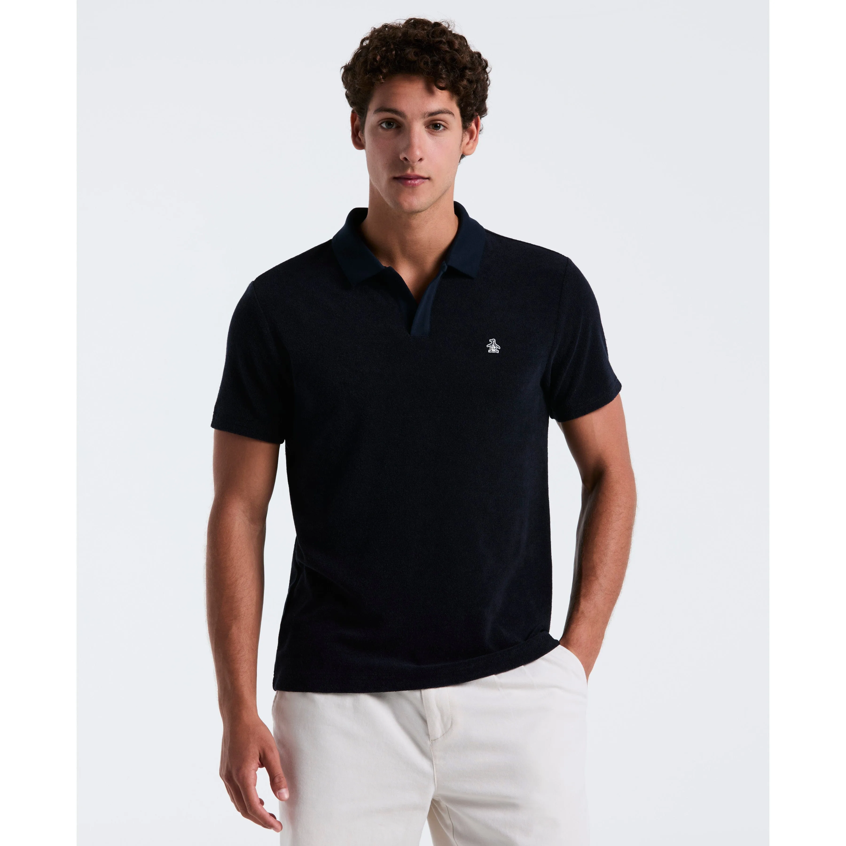 Terry Johnny Collar Polo sold by Original Penguin