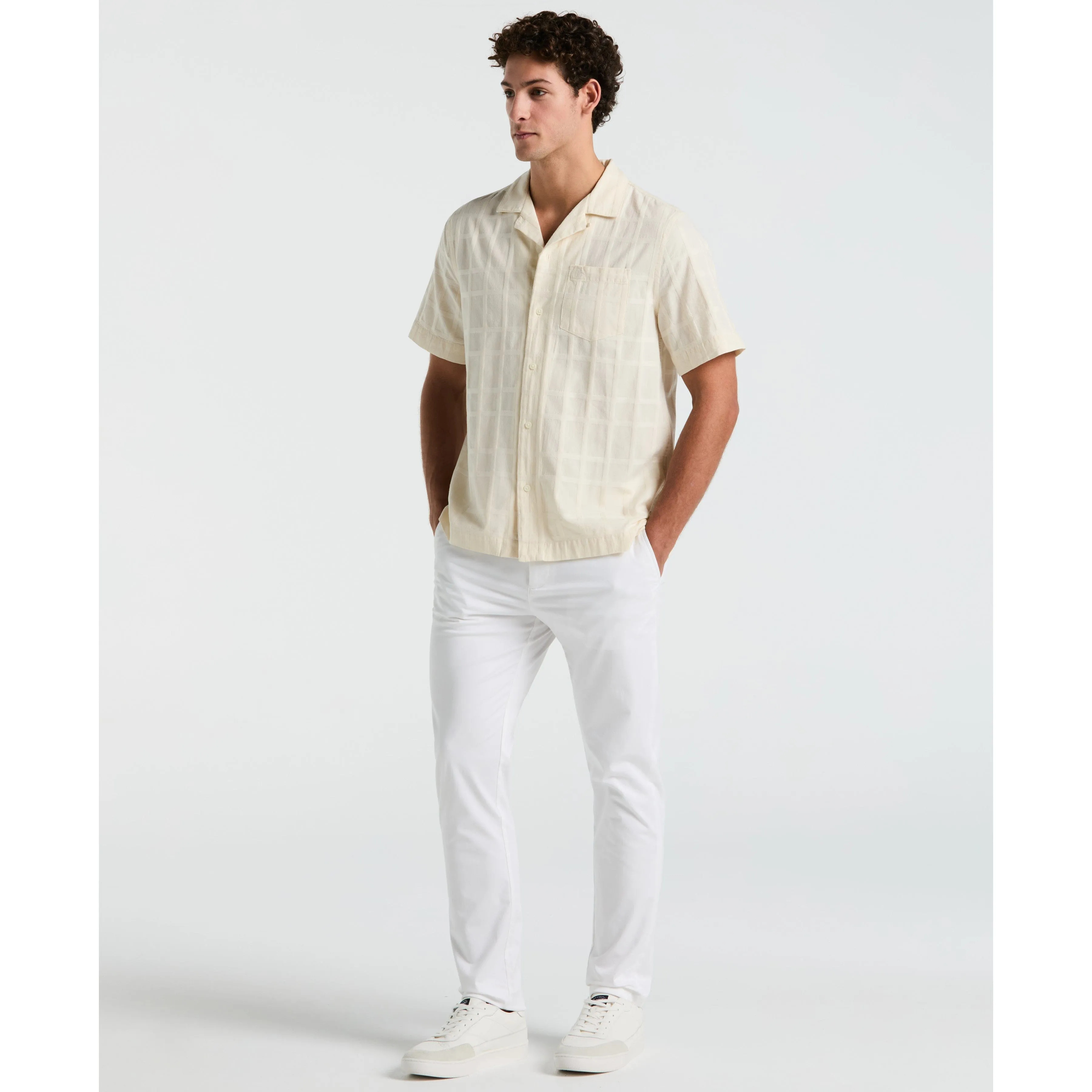 Dobby Tonal Plaid Shirt sold by Original Penguin product image thumbnail 2