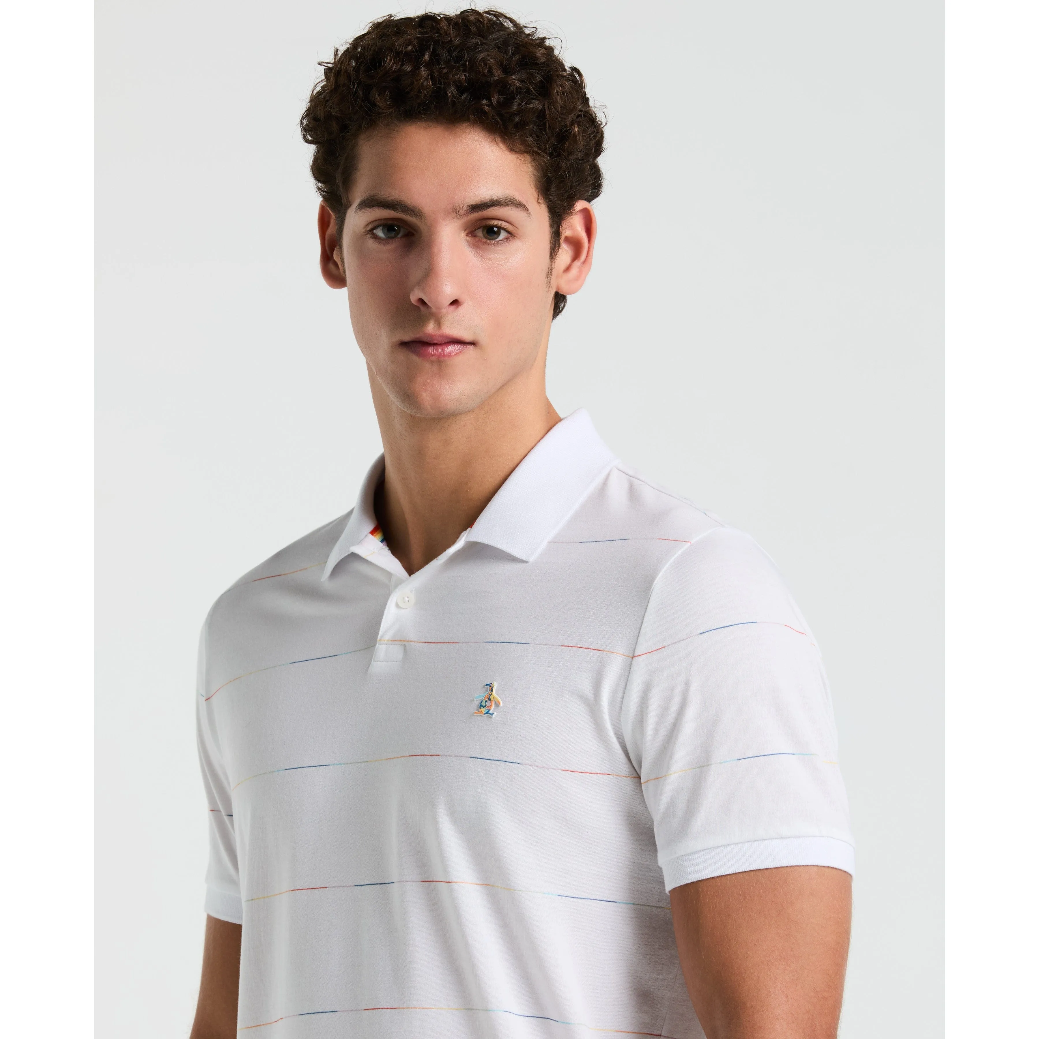 Pride Space Dye Stripe Polo sold by Original Penguin product image thumbnail 3