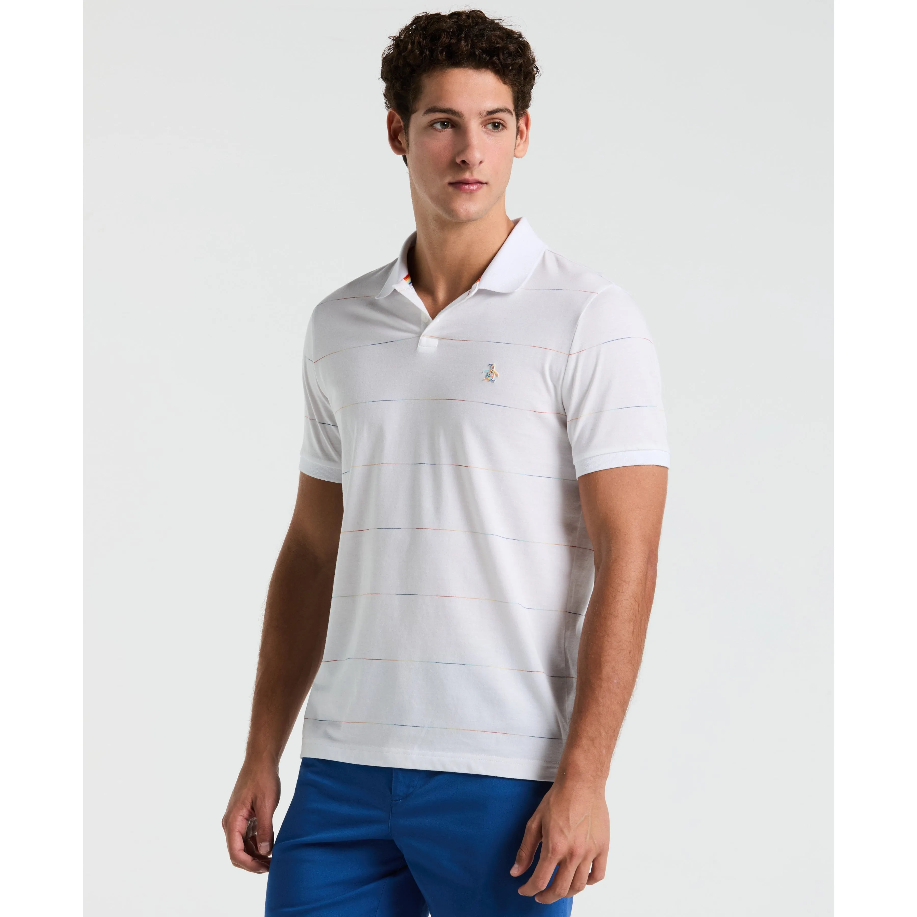 Pride Space Dye Stripe Polo sold by Original Penguin