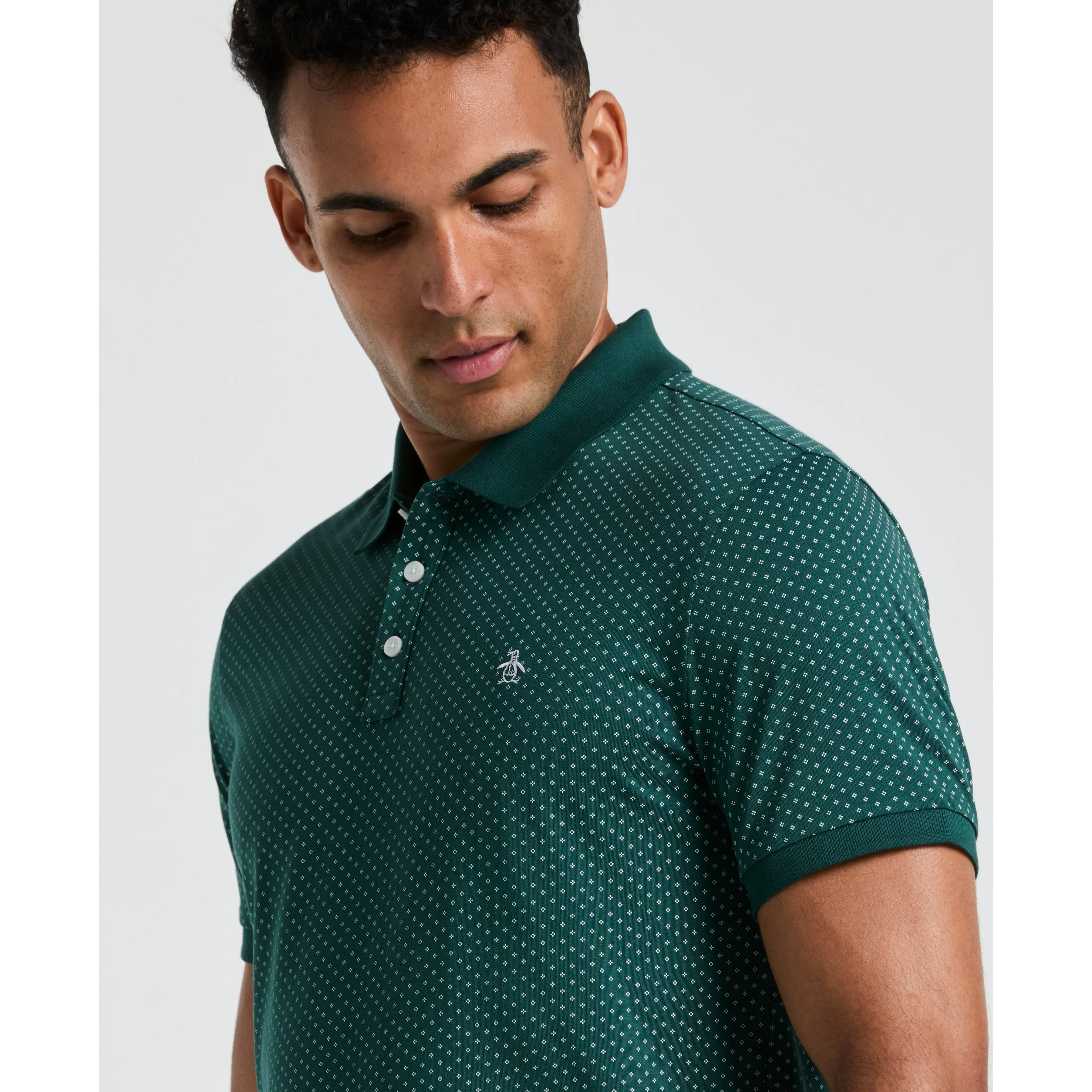 All-Over Diamond Ditsy Print Polo sold by Original Penguin product image thumbnail 3