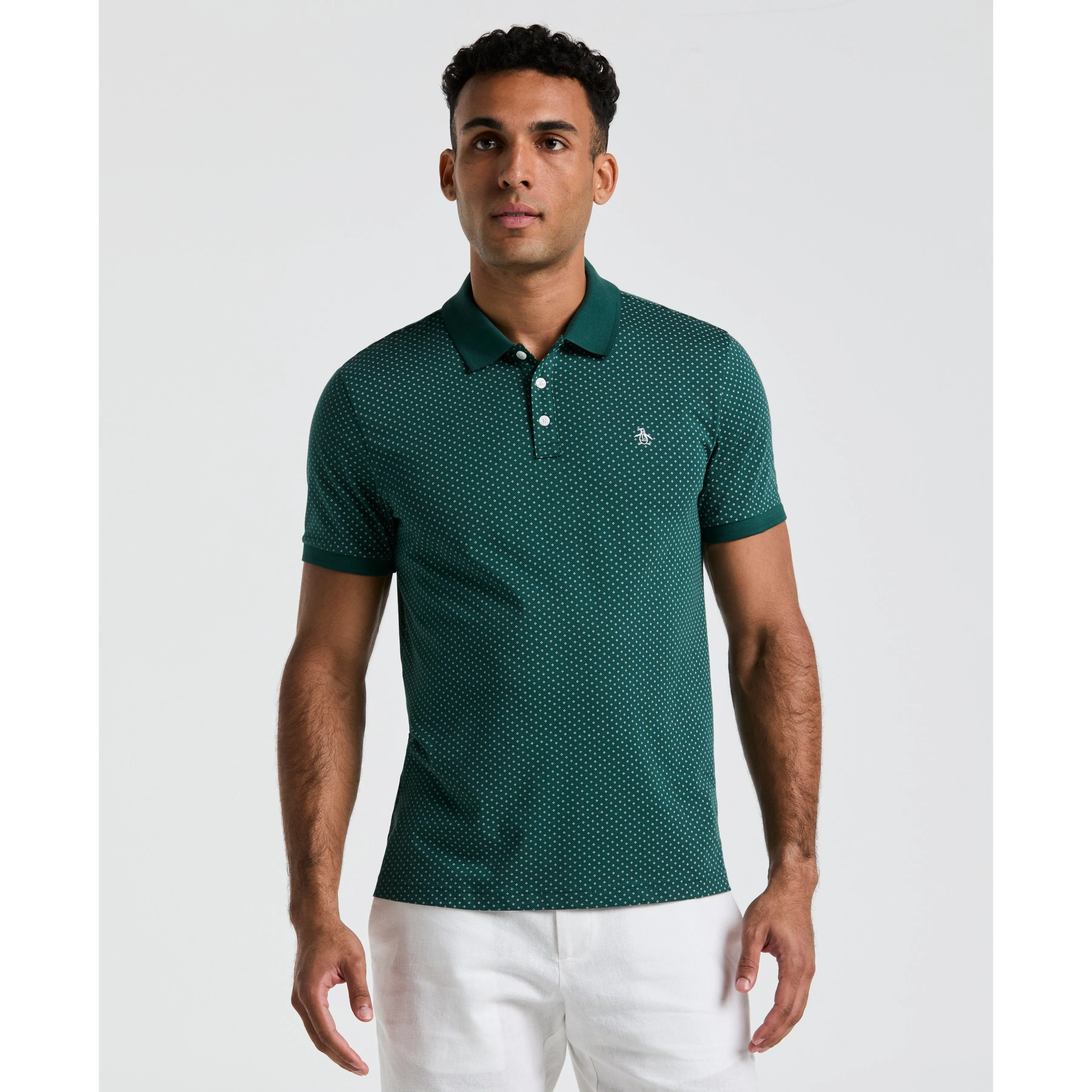 All-Over Diamond Ditsy Print Polo sold by Original Penguin