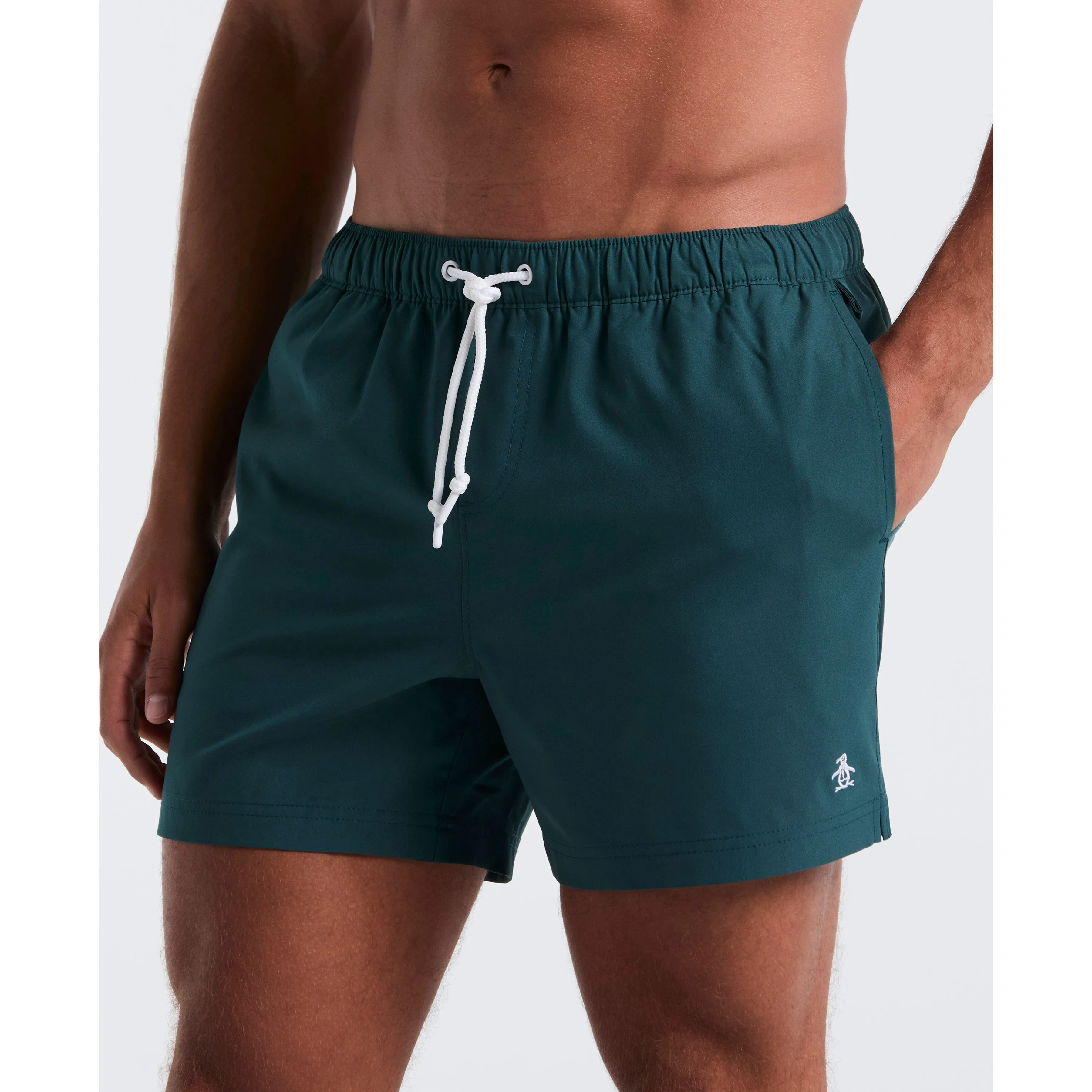 5" Box Solid Swim Short sold by Original Penguin
