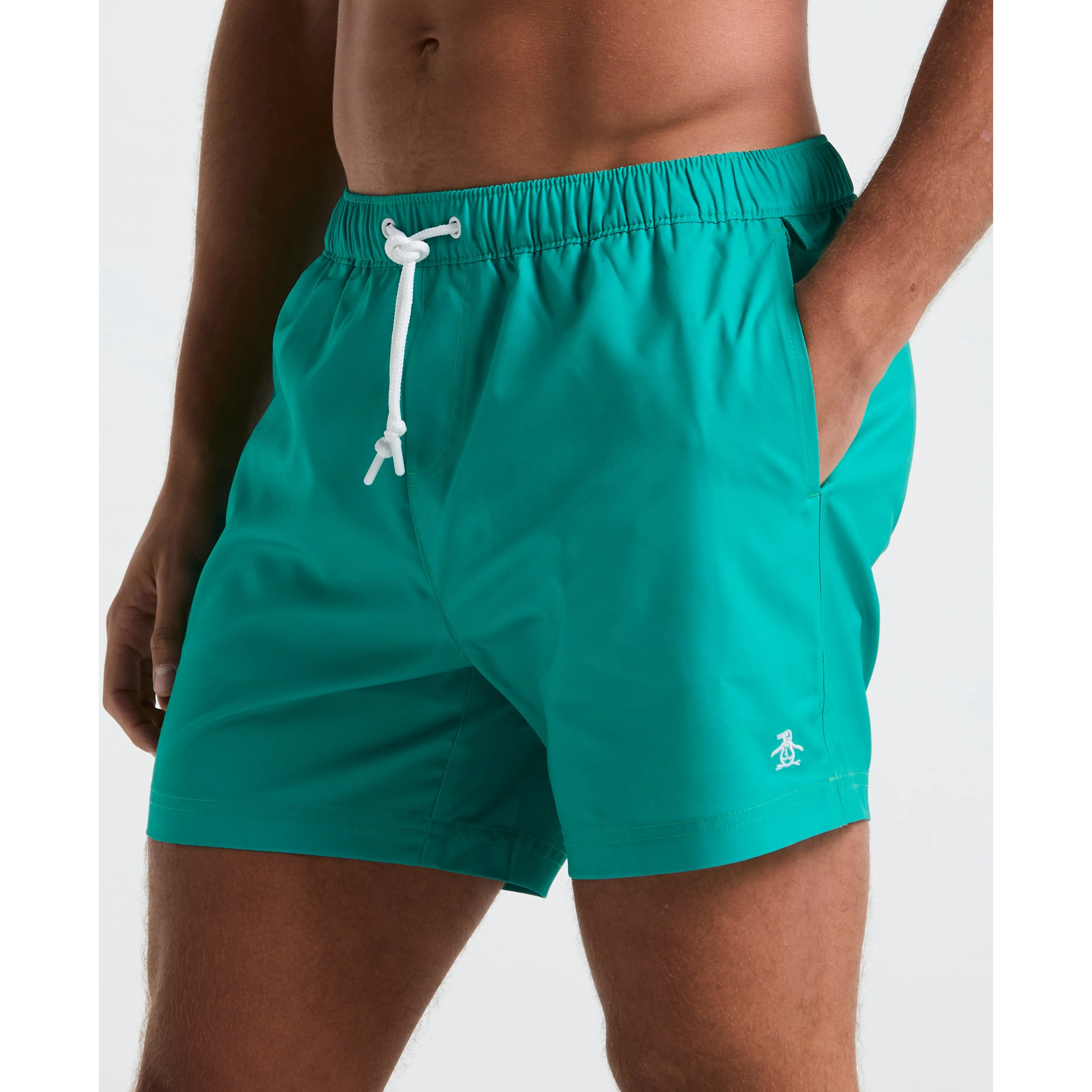 5" Box Solid Swim Short sold by Original Penguin