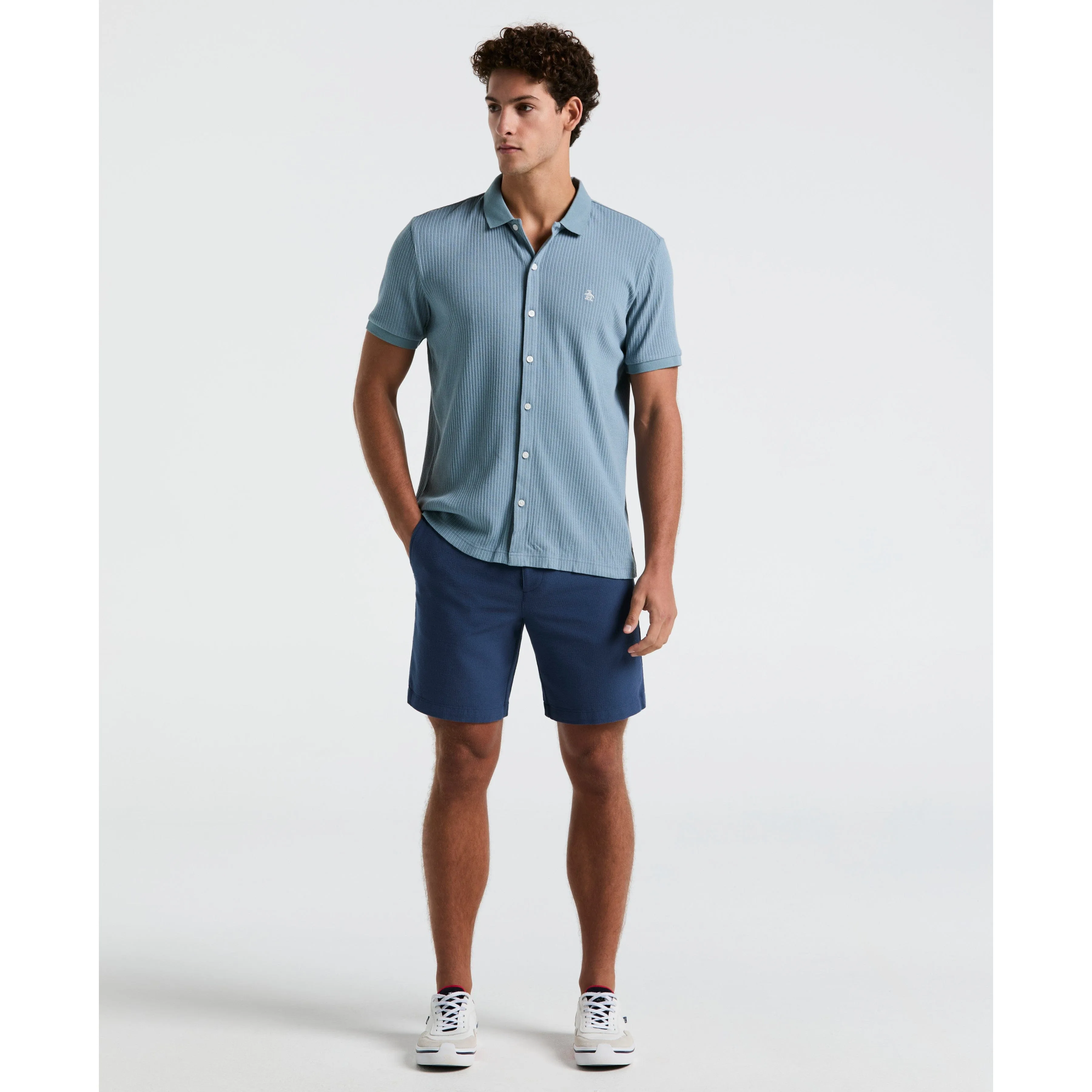 Jacquard Button Front Polo sold by Original Penguin product image thumbnail 4