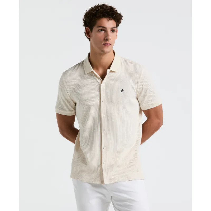 Jacquard Button Front Polo sold by Original Penguin