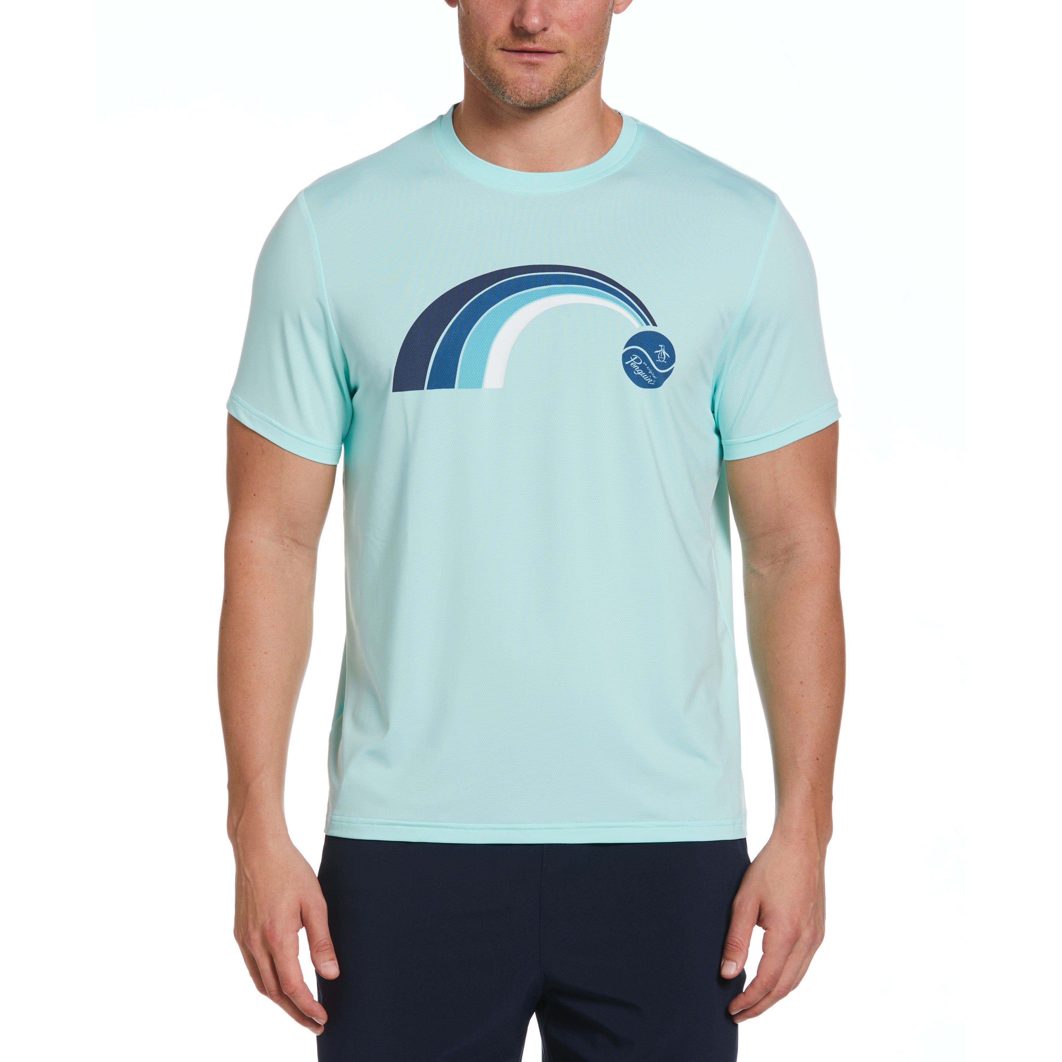 70's Trademark Peformance Printed Tennis Tee sold by Original Penguin