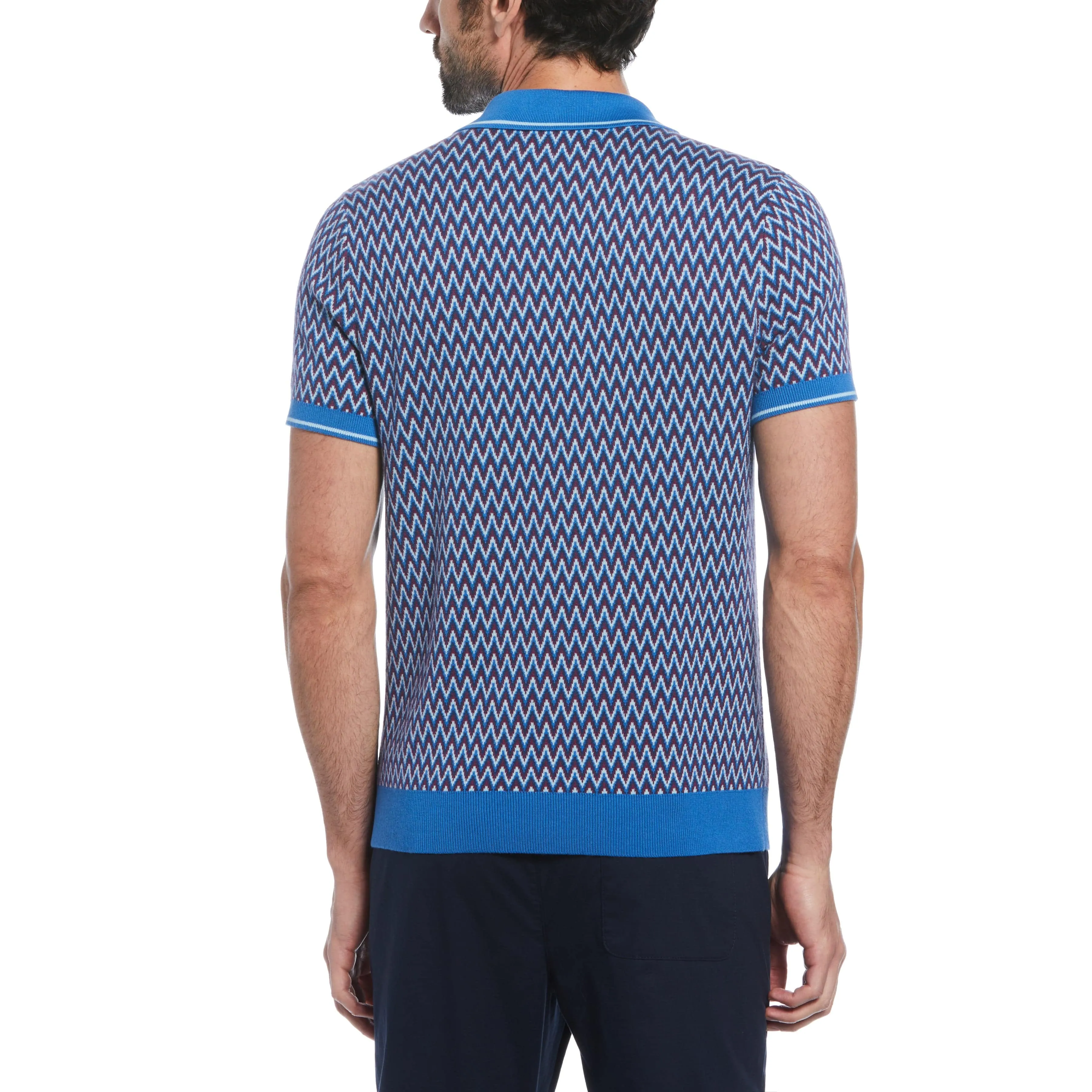 Cotton Jacquard Sweater Polo sold by Original Penguin product image thumbnail 2