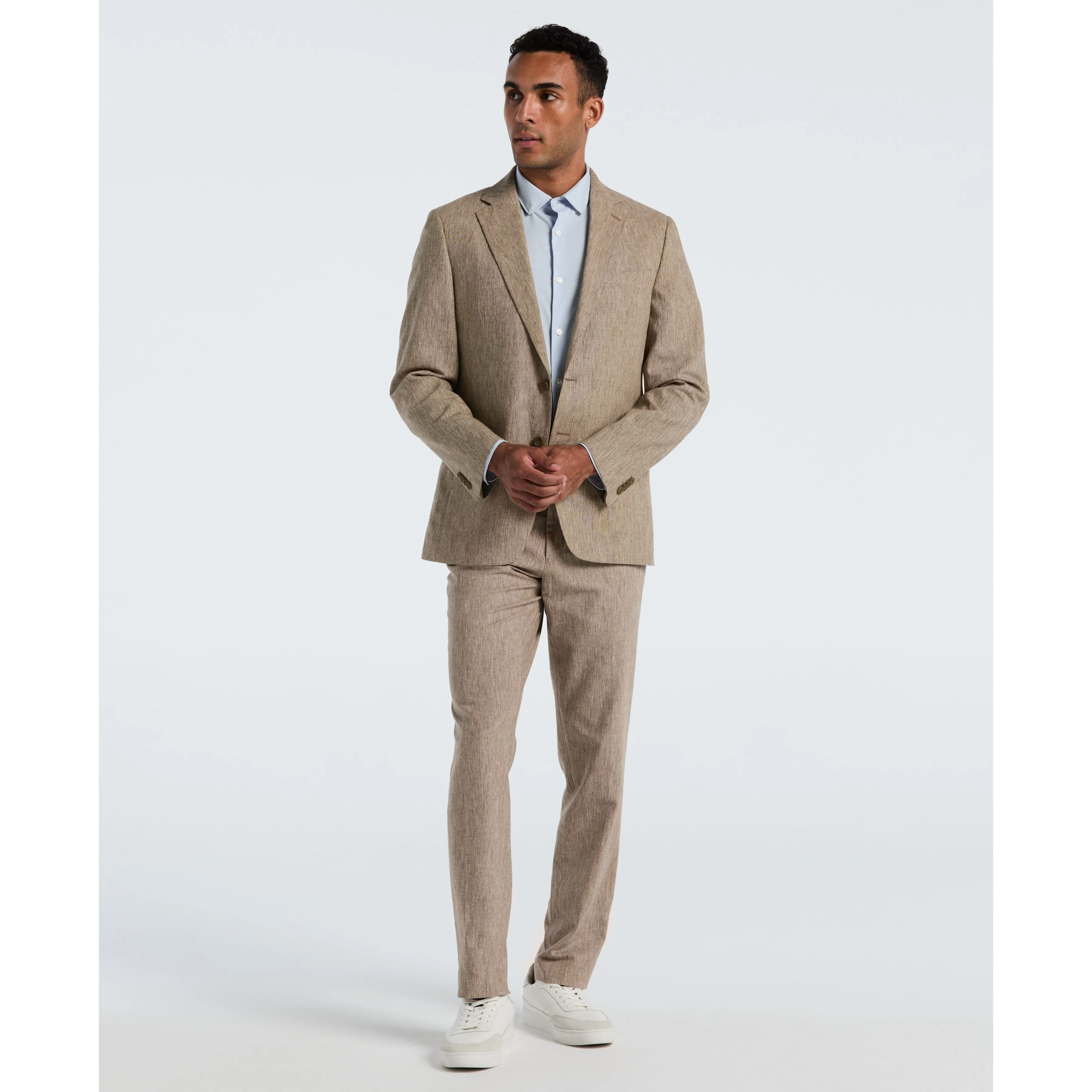 Tan Linen Suit Separate Jacket sold by Original Penguin product image thumbnail 3