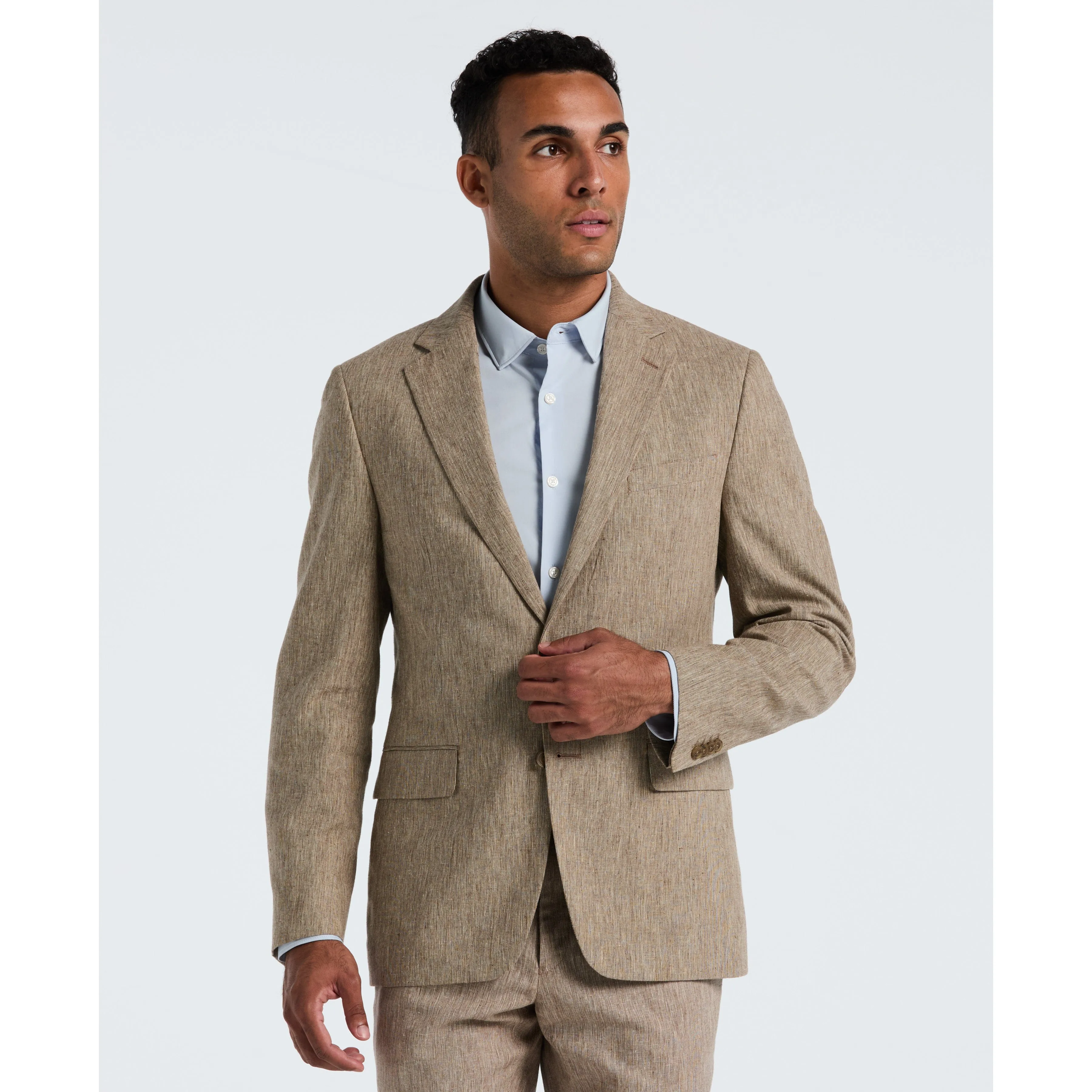 Tan Linen Suit Separate Jacket sold by Original Penguin