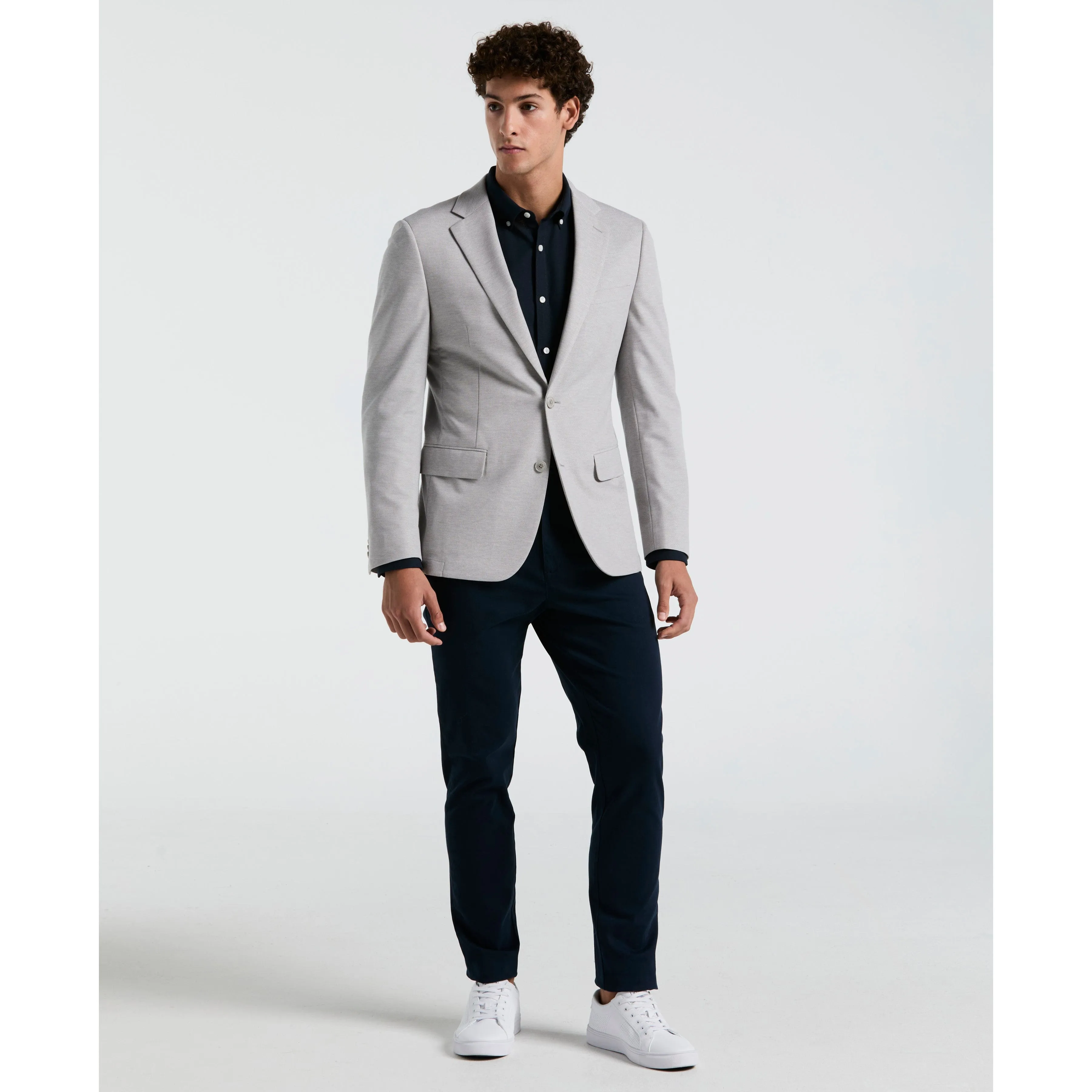 Solid Light Gray Sport Coat sold by Original Penguin product image thumbnail 4