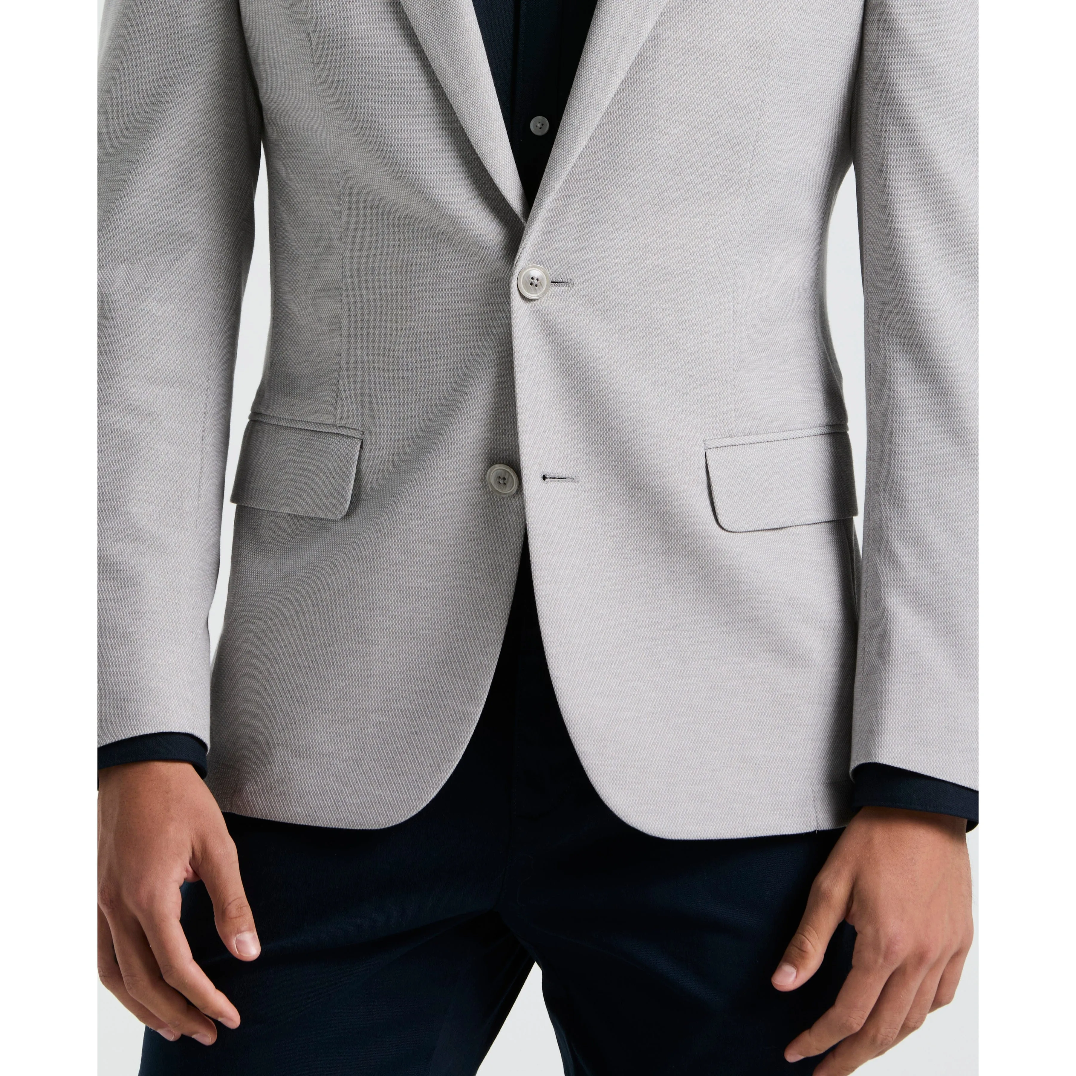 Solid Light Gray Sport Coat sold by Original Penguin product image thumbnail 3