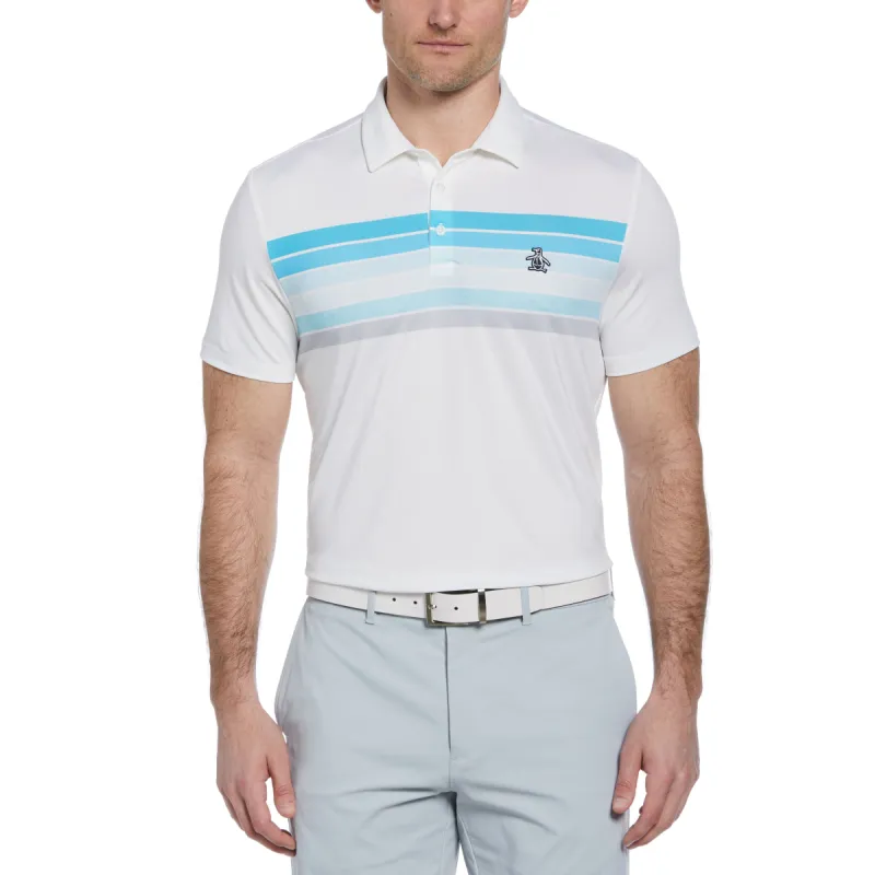 Engineered 70's Stripe Color Block Golf Polo sold by Original Penguin