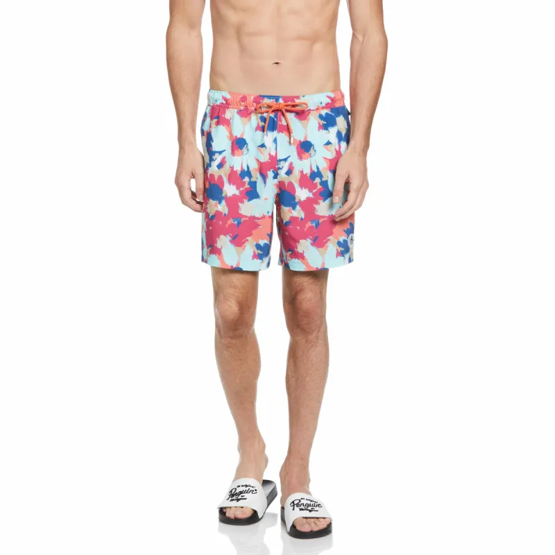 Abstract Floral Swim Shorts sold by Original Penguin