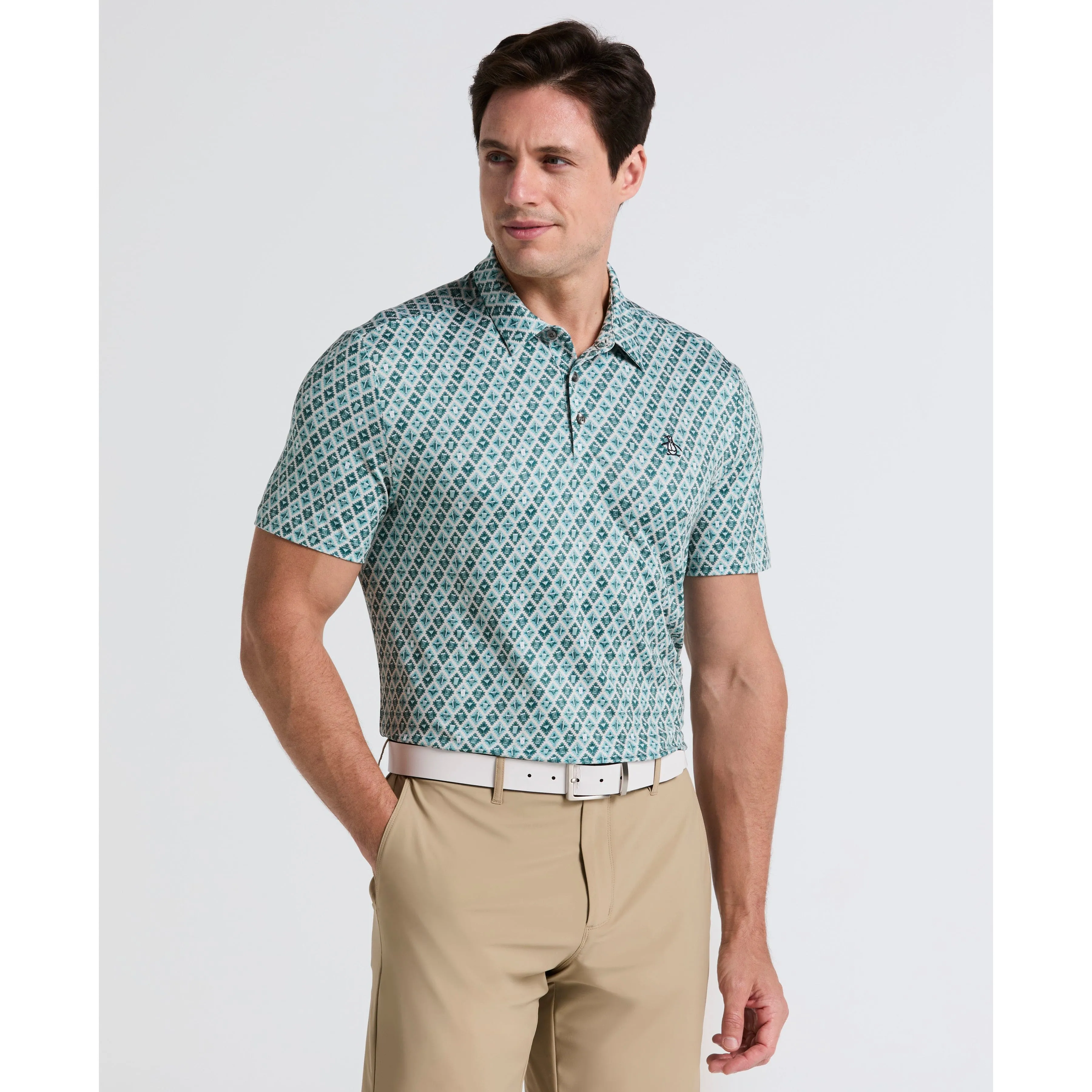 Pete's Batik Cocktail Golf Polo sold by Original Penguin
