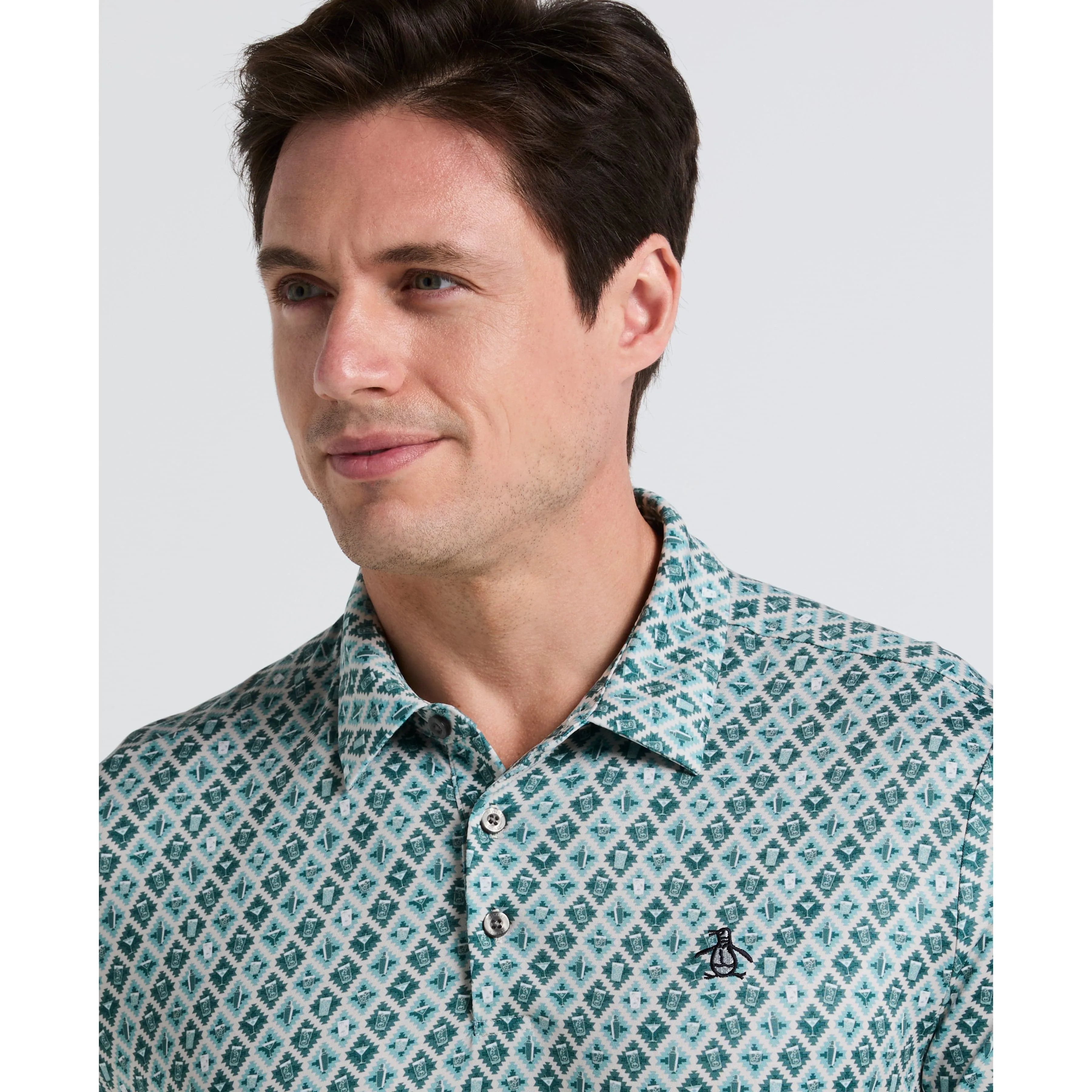 Pete's Batik Cocktail Golf Polo sold by Original Penguin product image thumbnail 3