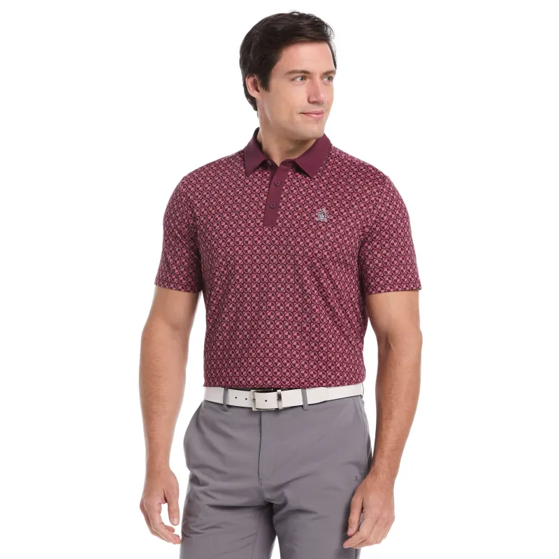Pete's Geo Color Block Golf Polo sold by Original Penguin