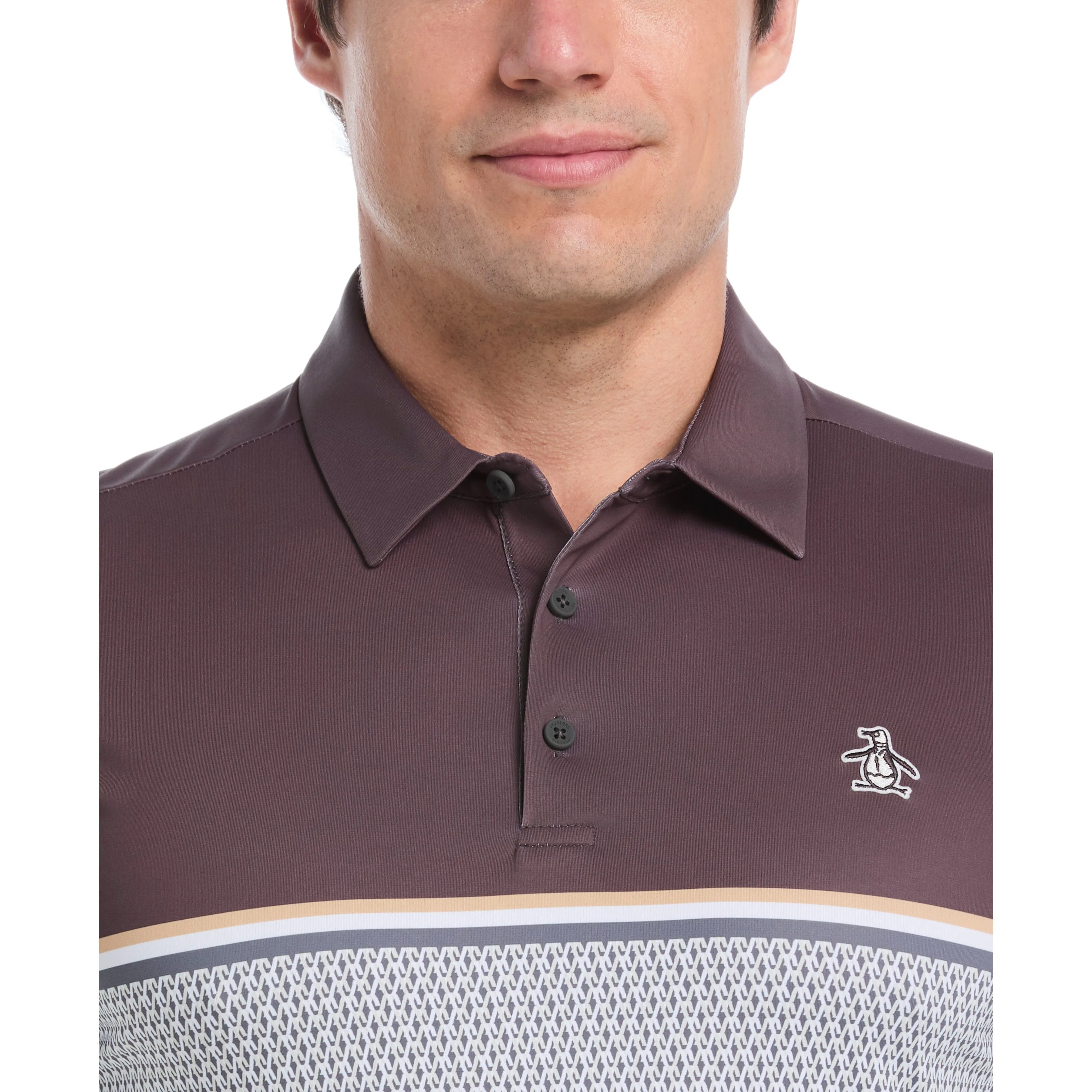 Color Block "P" Print Golf Polo sold by Original Penguin product image thumbnail 3