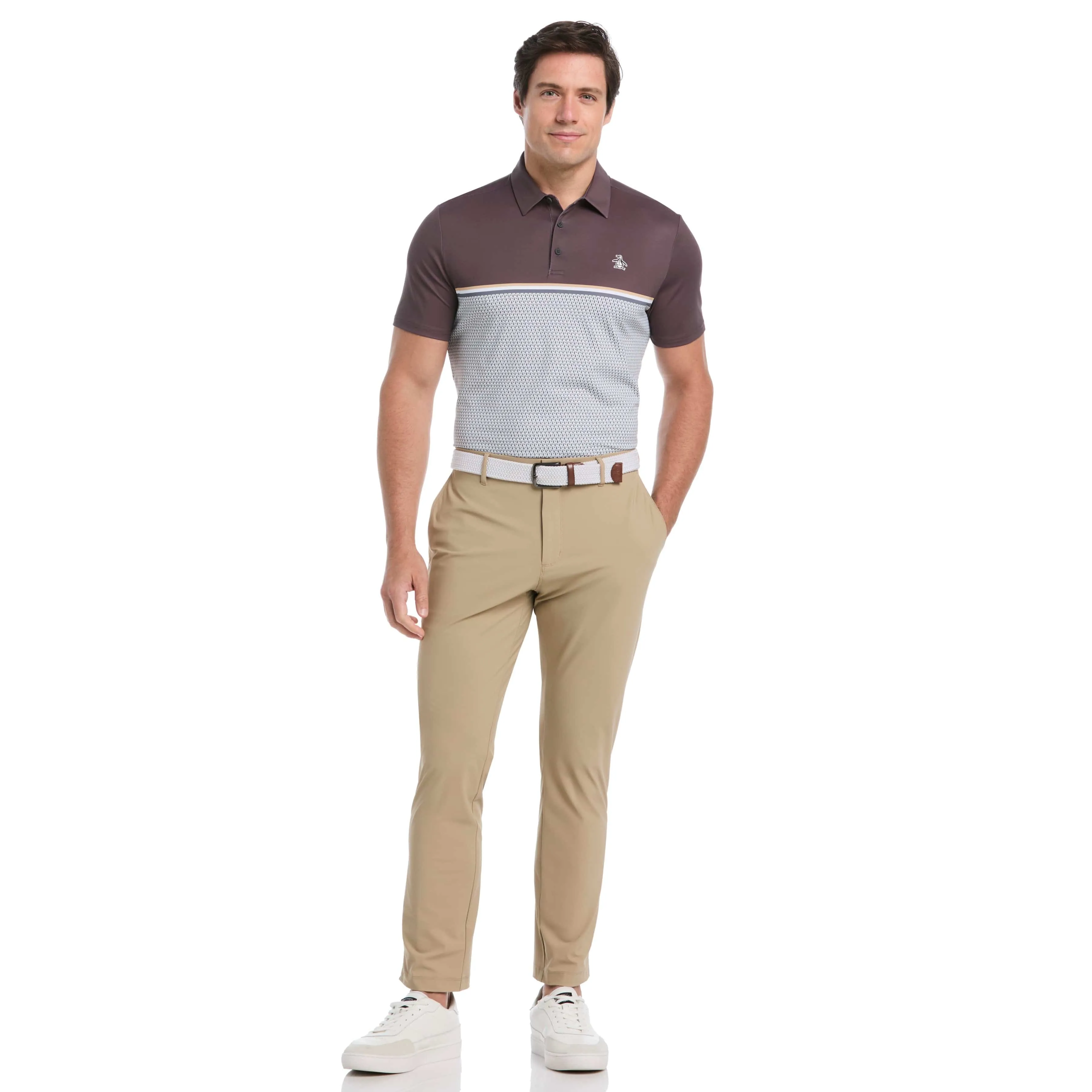 Color Block "P" Print Golf Polo sold by Original Penguin product image thumbnail 4