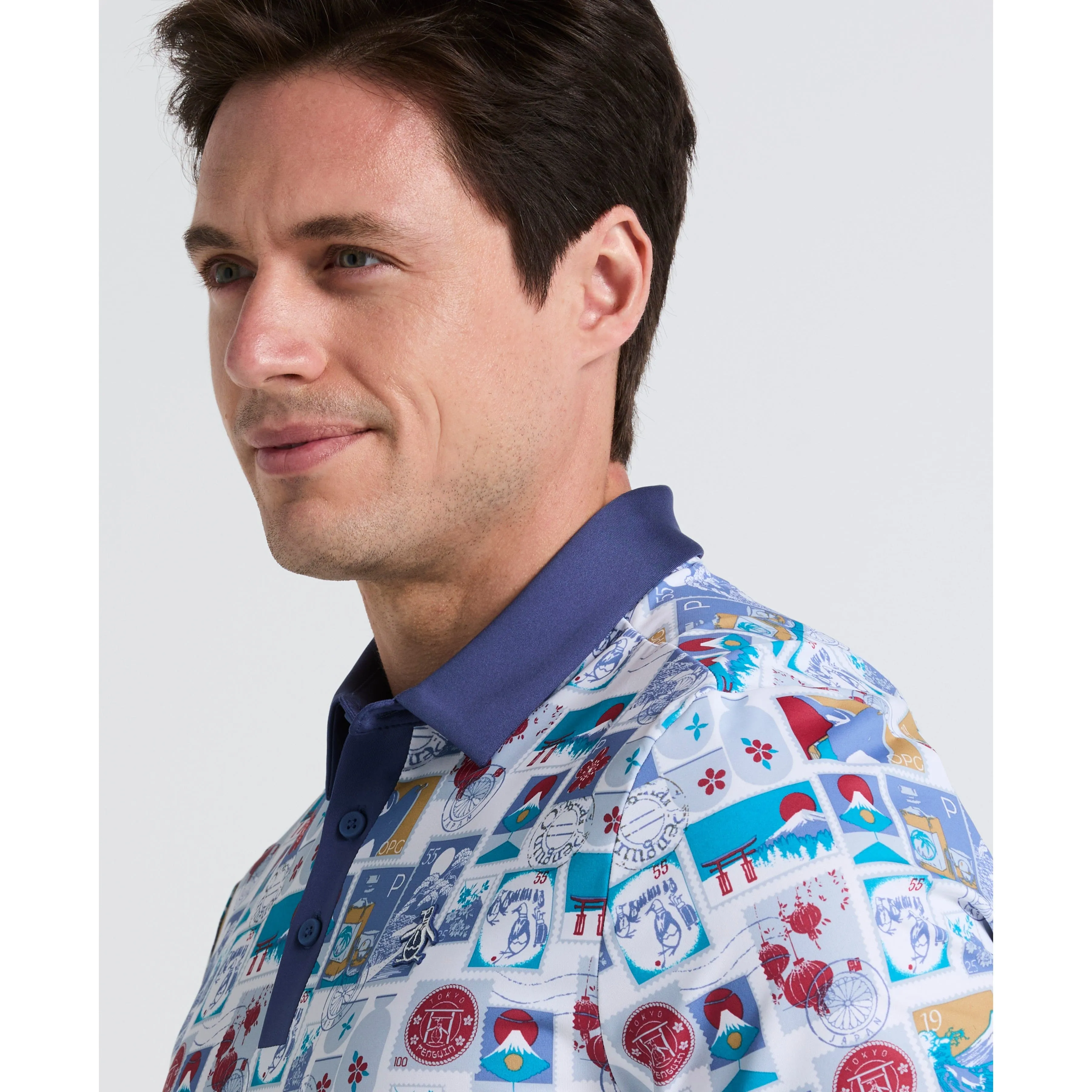 Pete's Stamp Statement Golf Polo sold by Original Penguin product image thumbnail 3