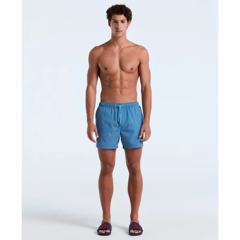 5" Windowpane Print Swim Short sold by Original Penguin