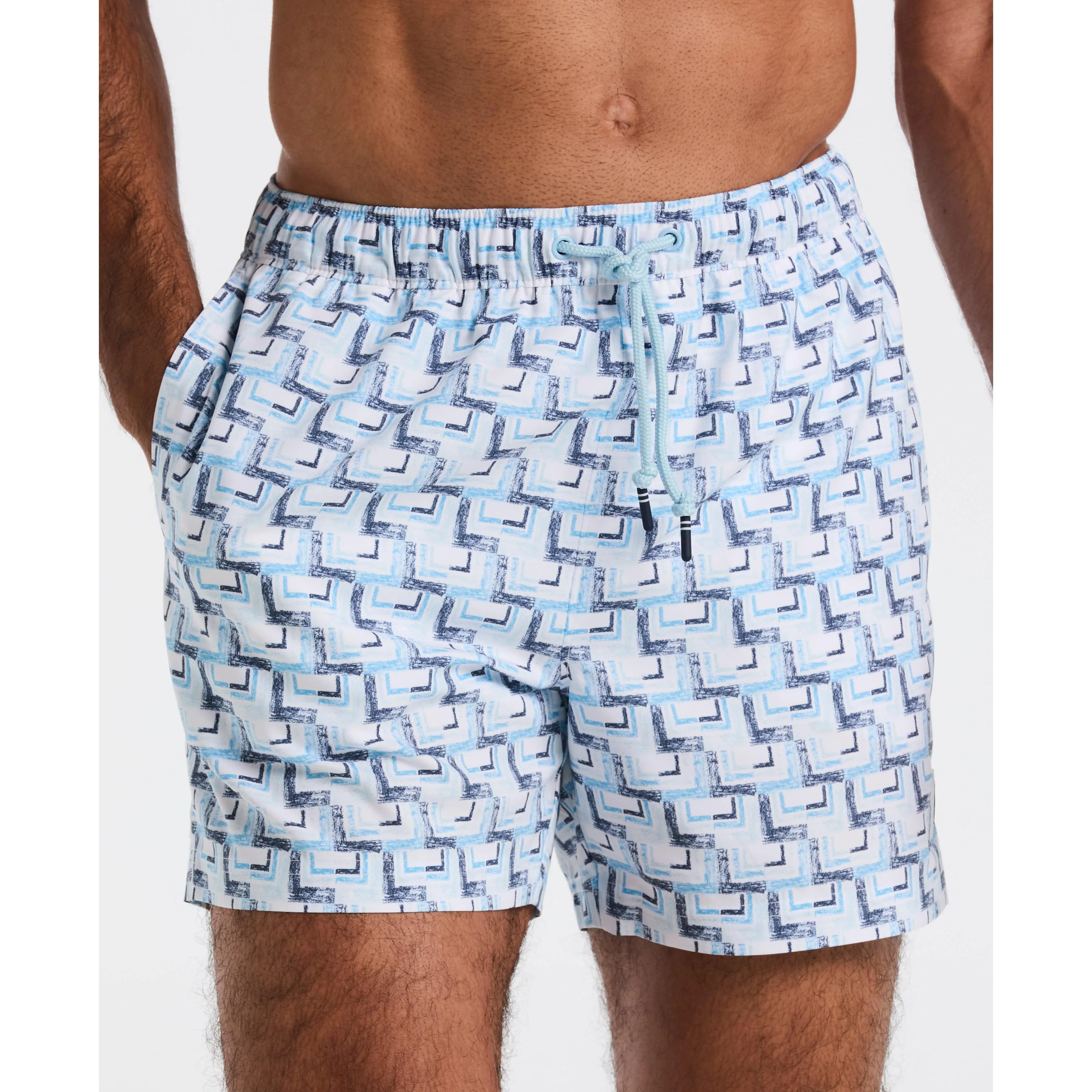 5" All-Over Print Geo Swim Short sold by Original Penguin product image thumbnail 3