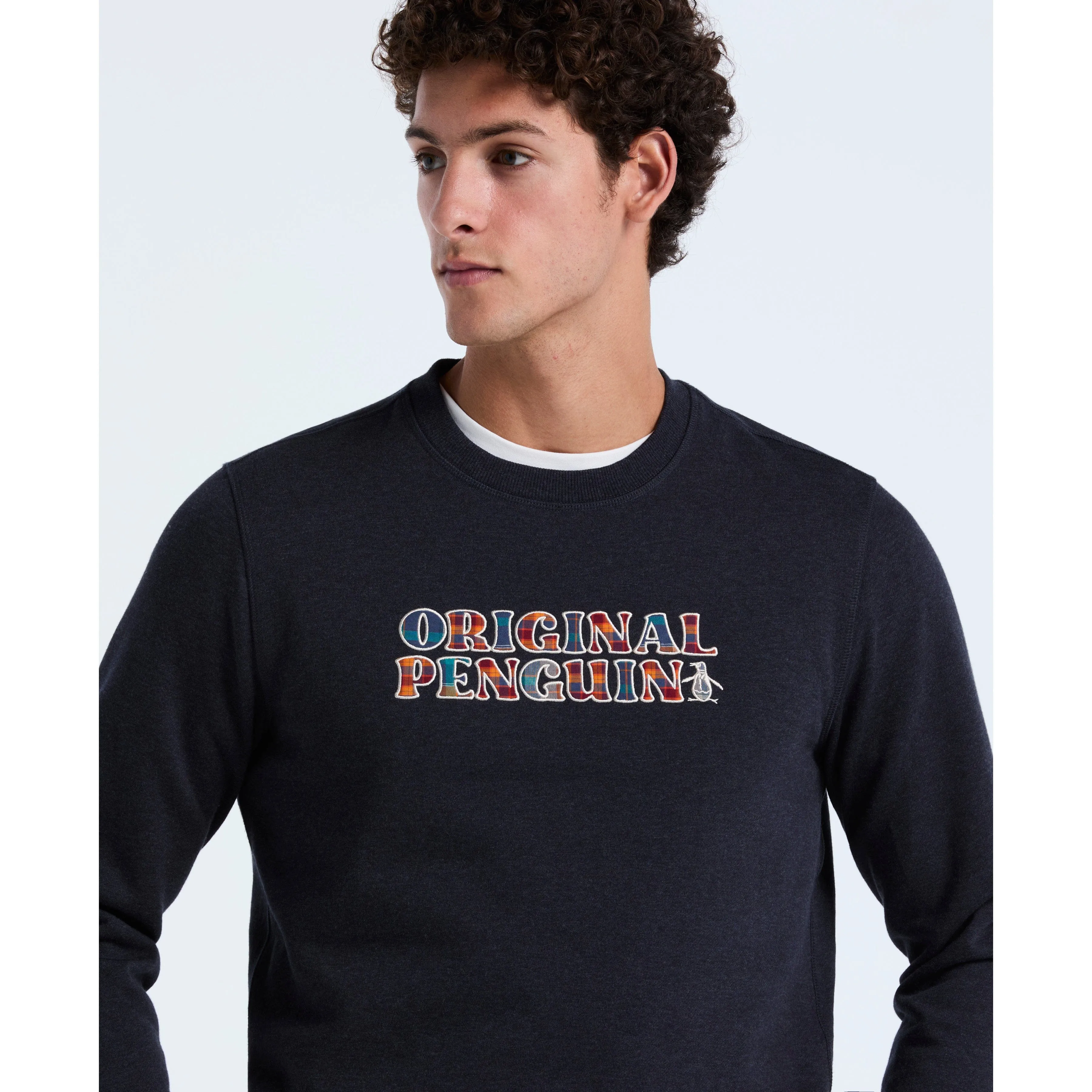 Plaid Logo Fleece Sweatshirt sold by Original Penguin product image thumbnail 3