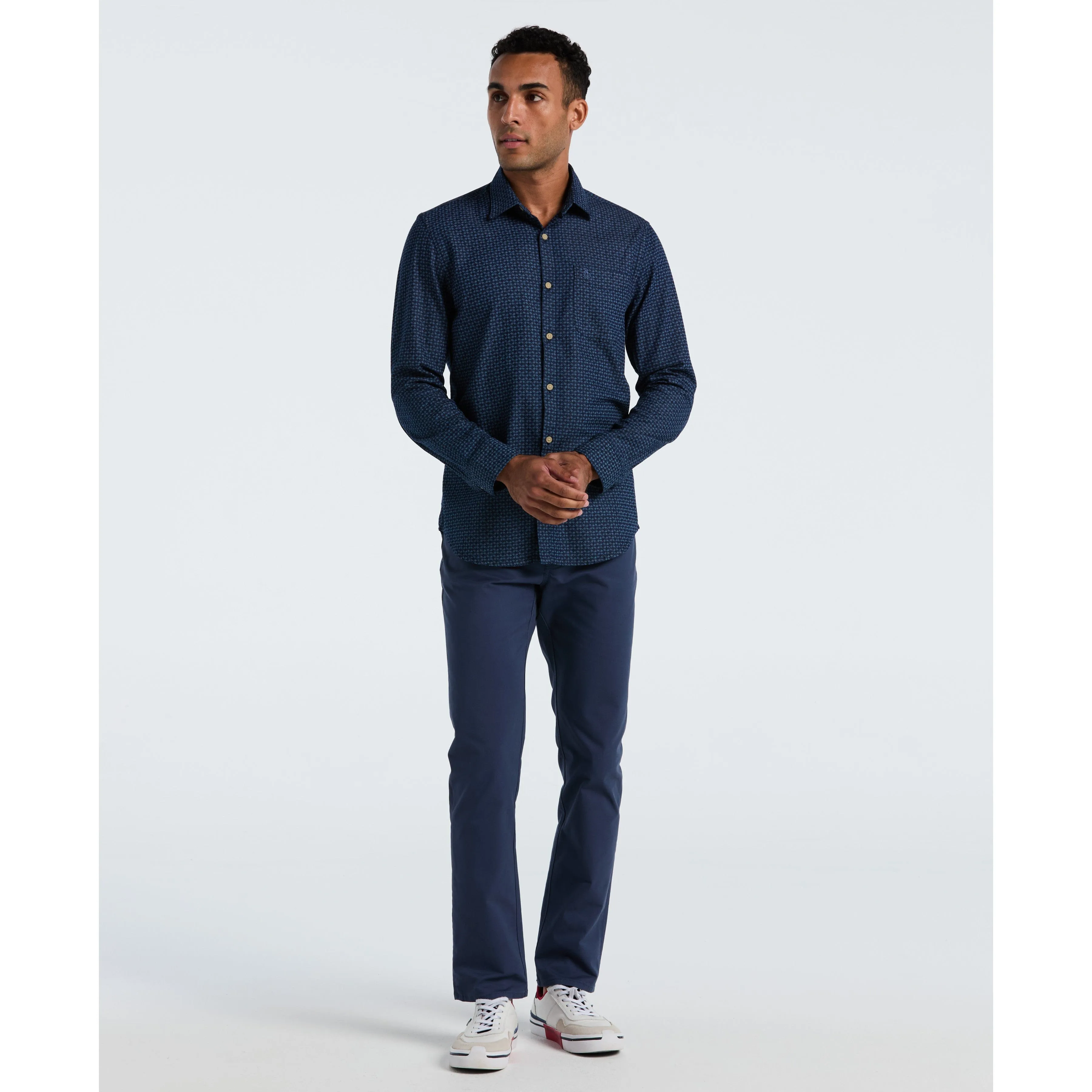 Indigo Print Button-Down Shirt sold by Original Penguin product image thumbnail 3