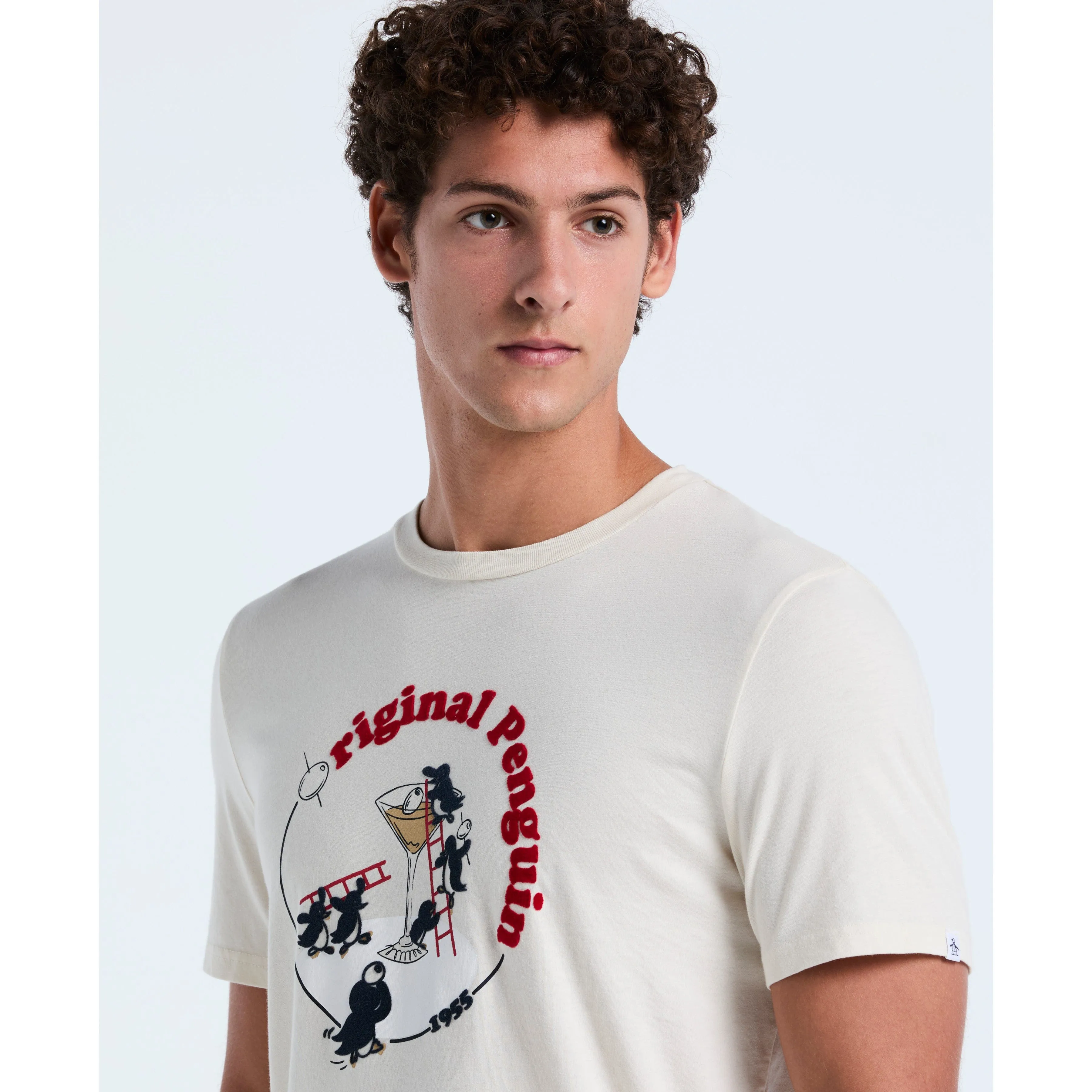 Flocked Martini Graphic Tee sold by Original Penguin product image thumbnail 3