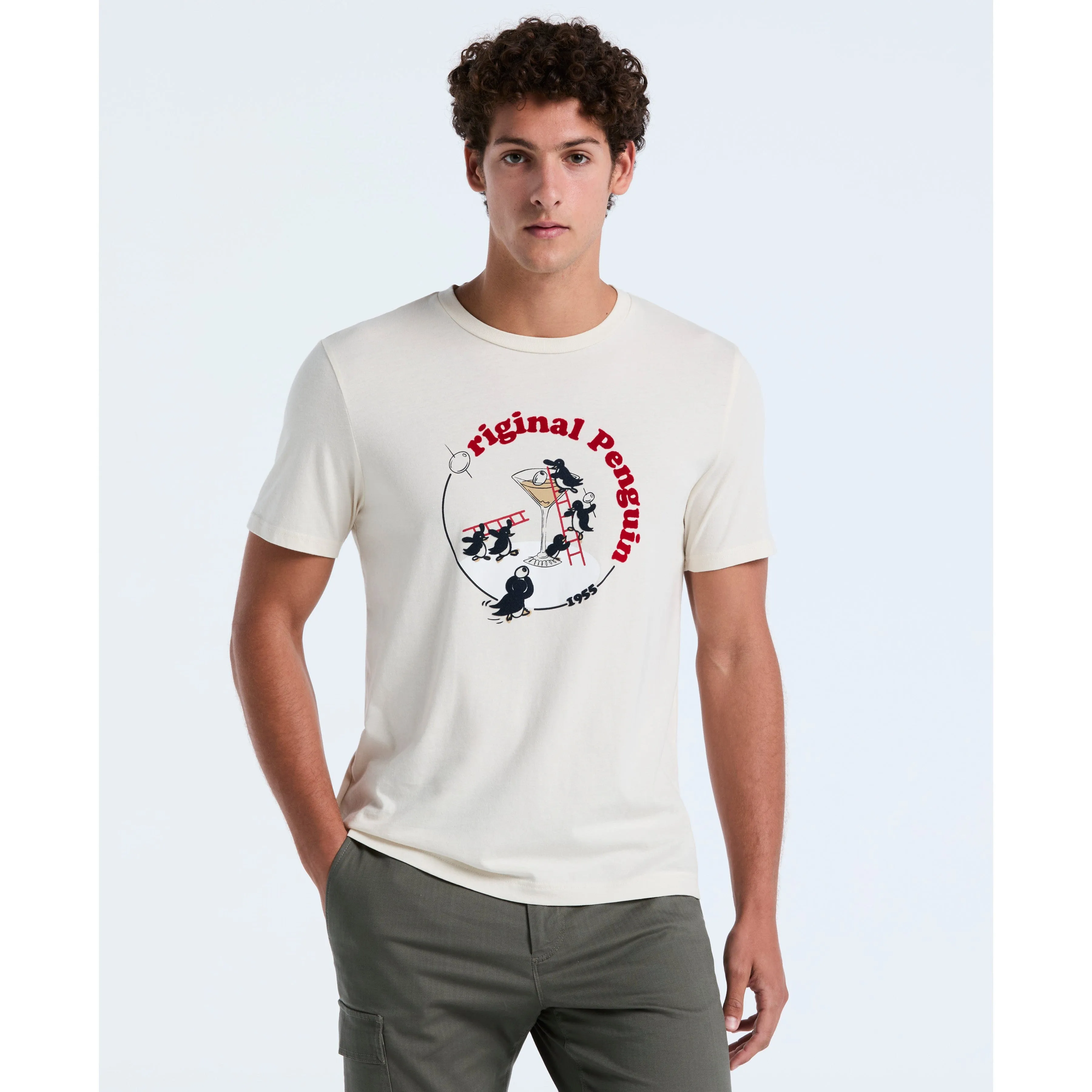 Flocked Martini Graphic Tee sold by Original Penguin