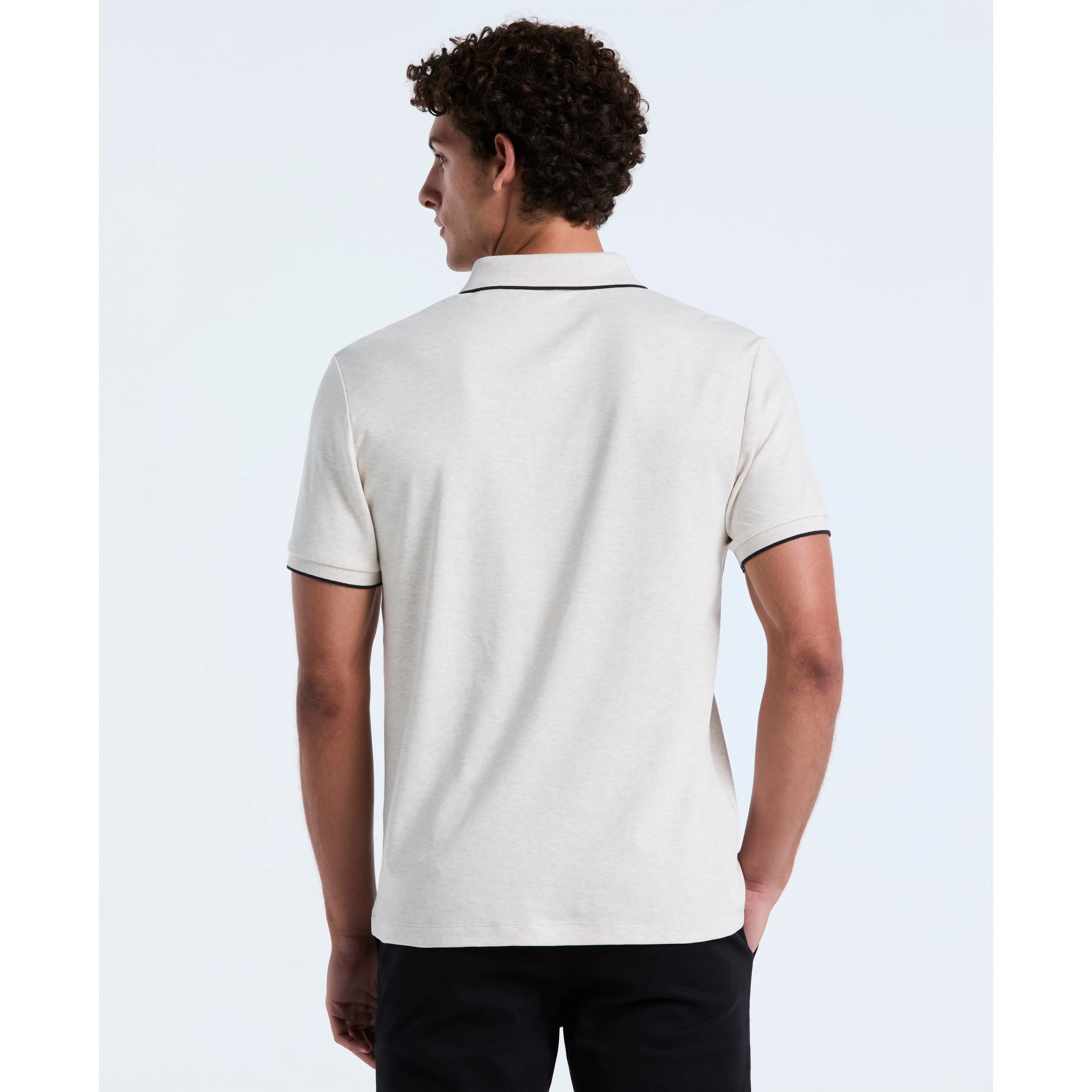 Interlock Quarter Zip Tipped Polo sold by Original Penguin product image thumbnail 2