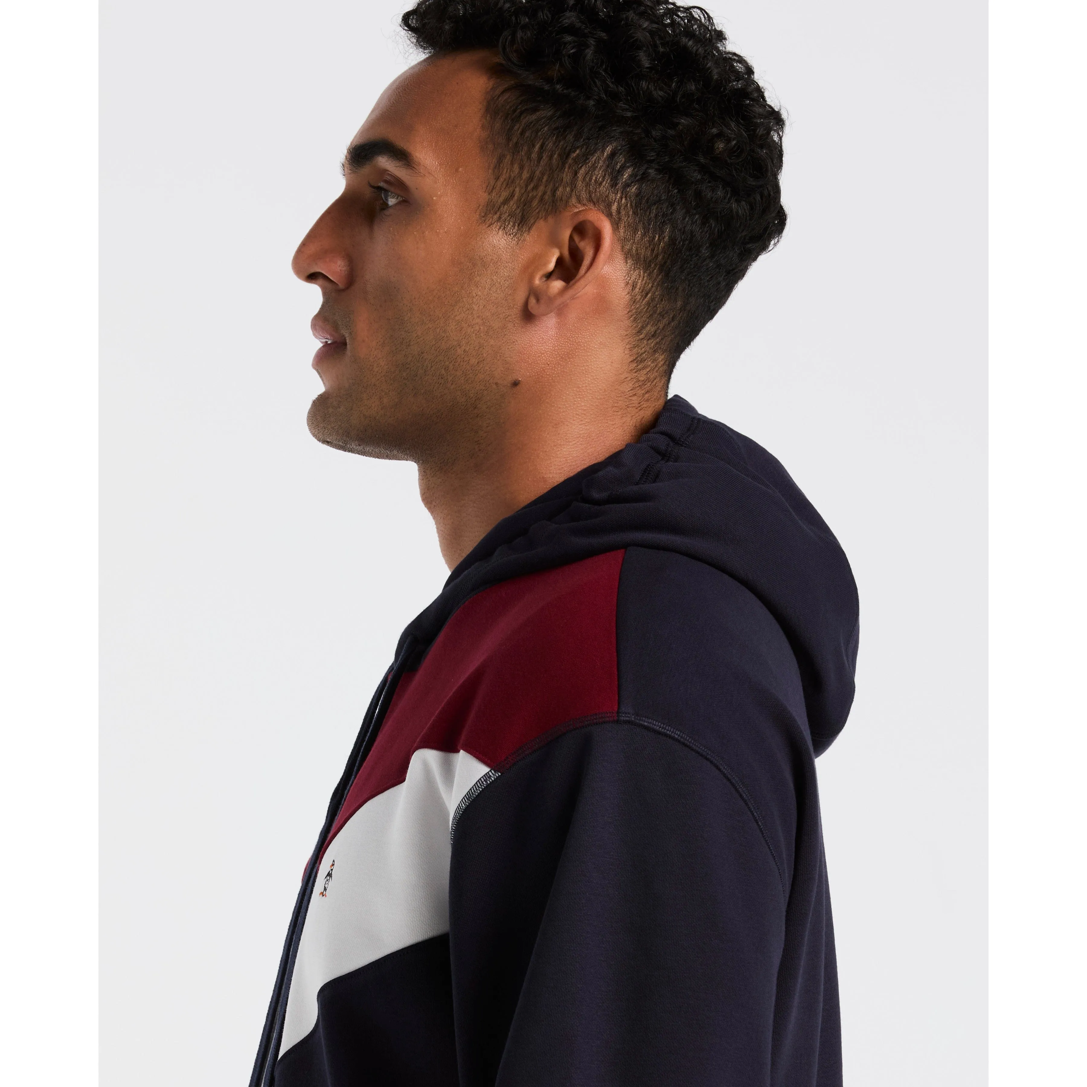 Chevron Color Block Fleece Hoodie sold by Original Penguin product image thumbnail 3