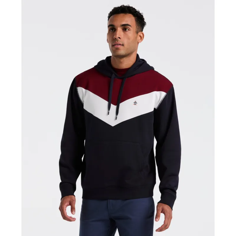Chevron Color Block Fleece Hoodie sold by Original Penguin