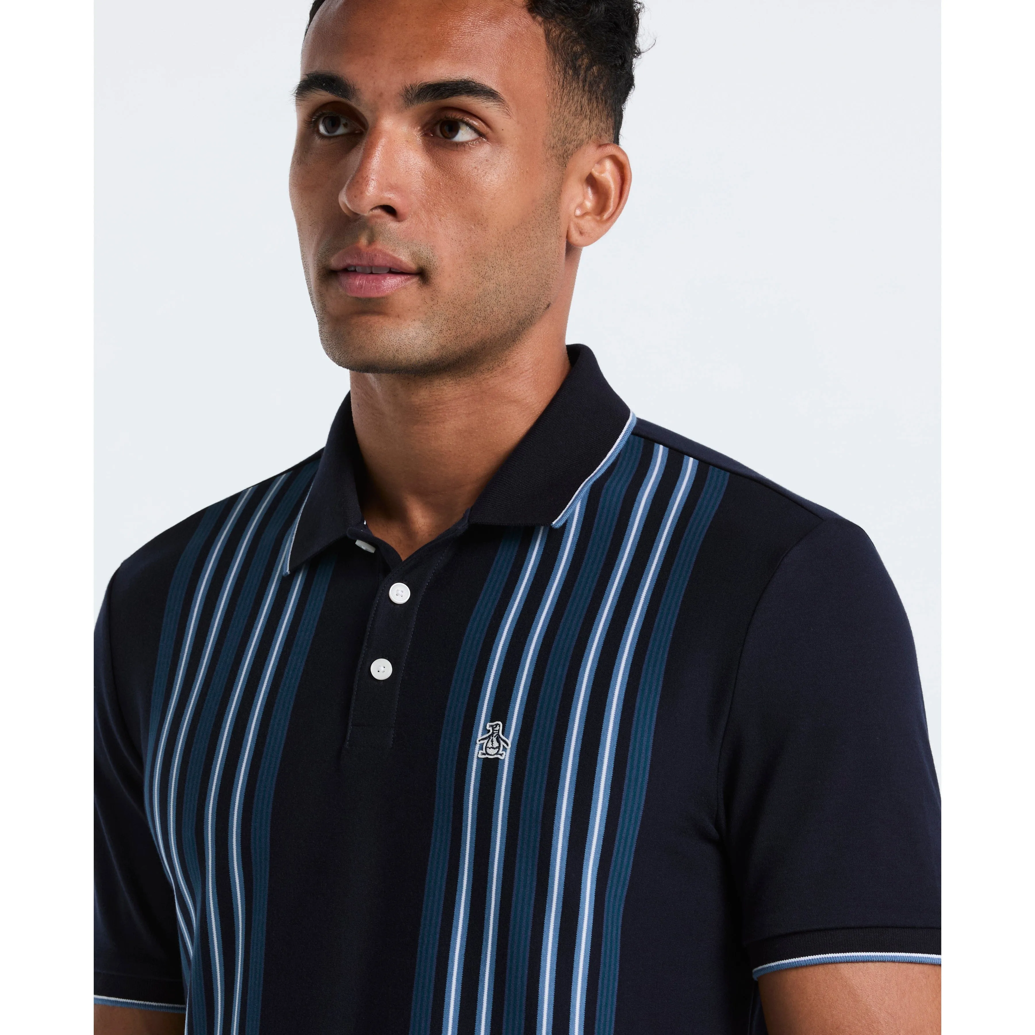 Interlock Vertical Stripe Polo sold by Original Penguin product image thumbnail 3