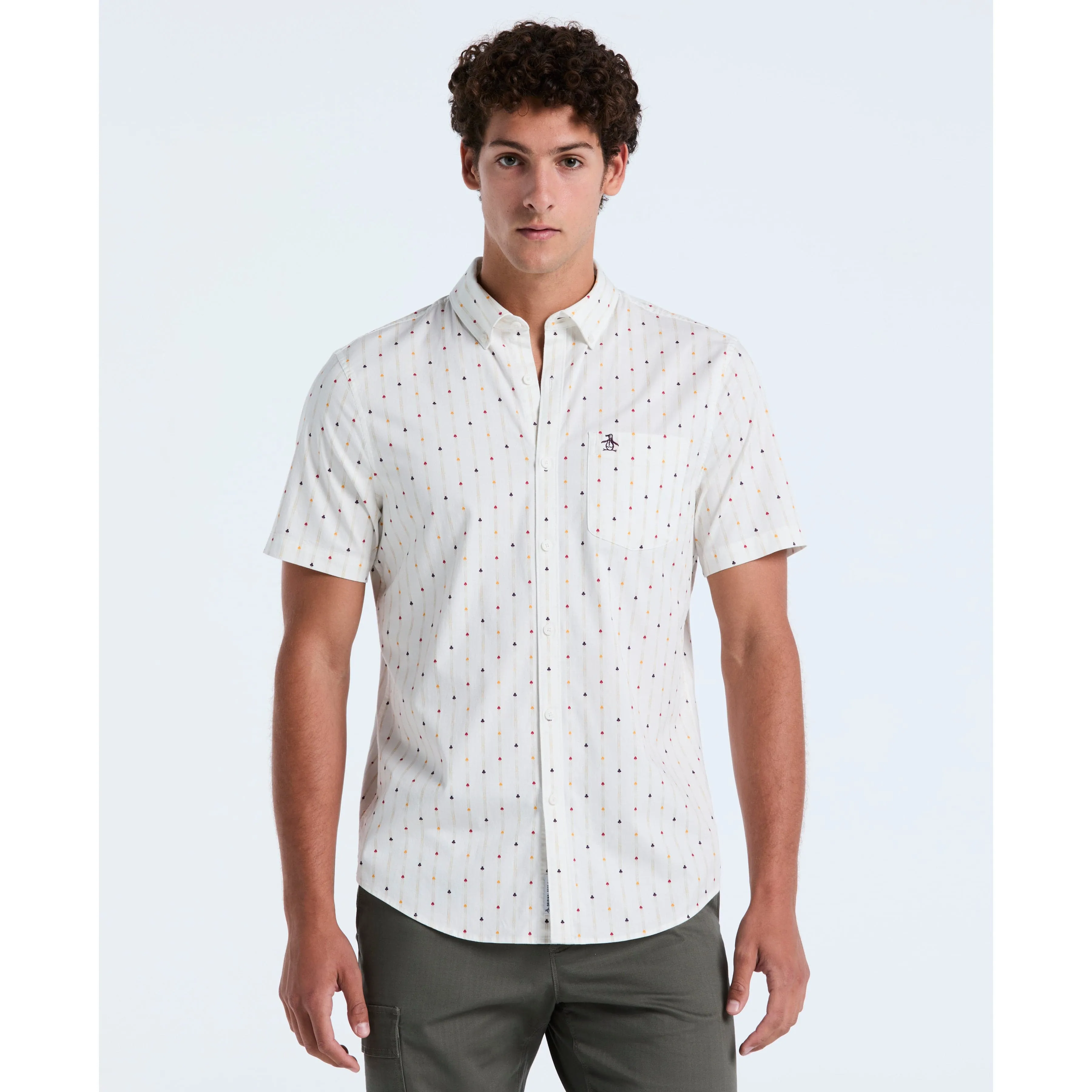 Cotton Stripe Button-Down Shirt sold by Original Penguin