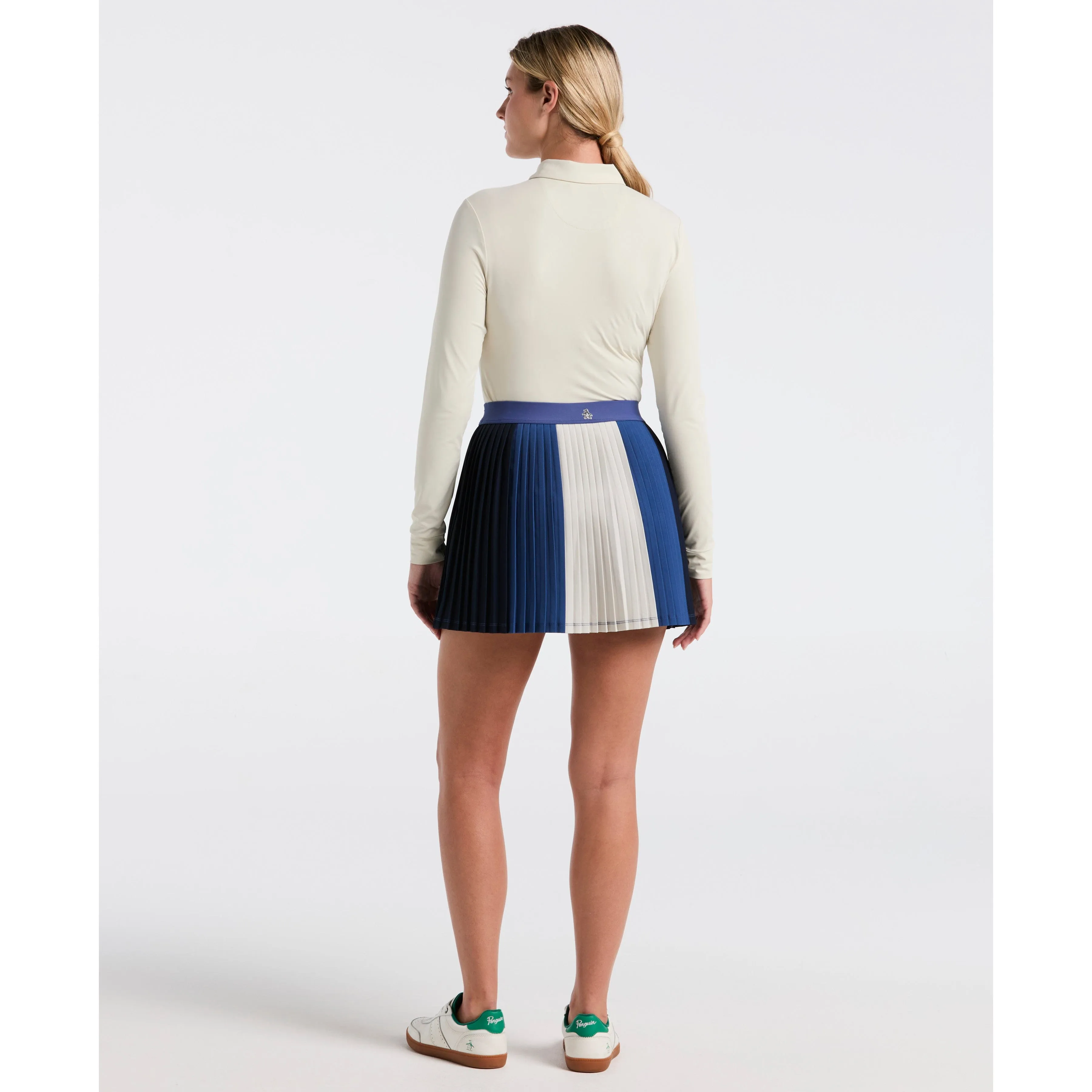 Women's 16" Micro Pleated Colorblock Skort sold by Original Penguin product image thumbnail 3