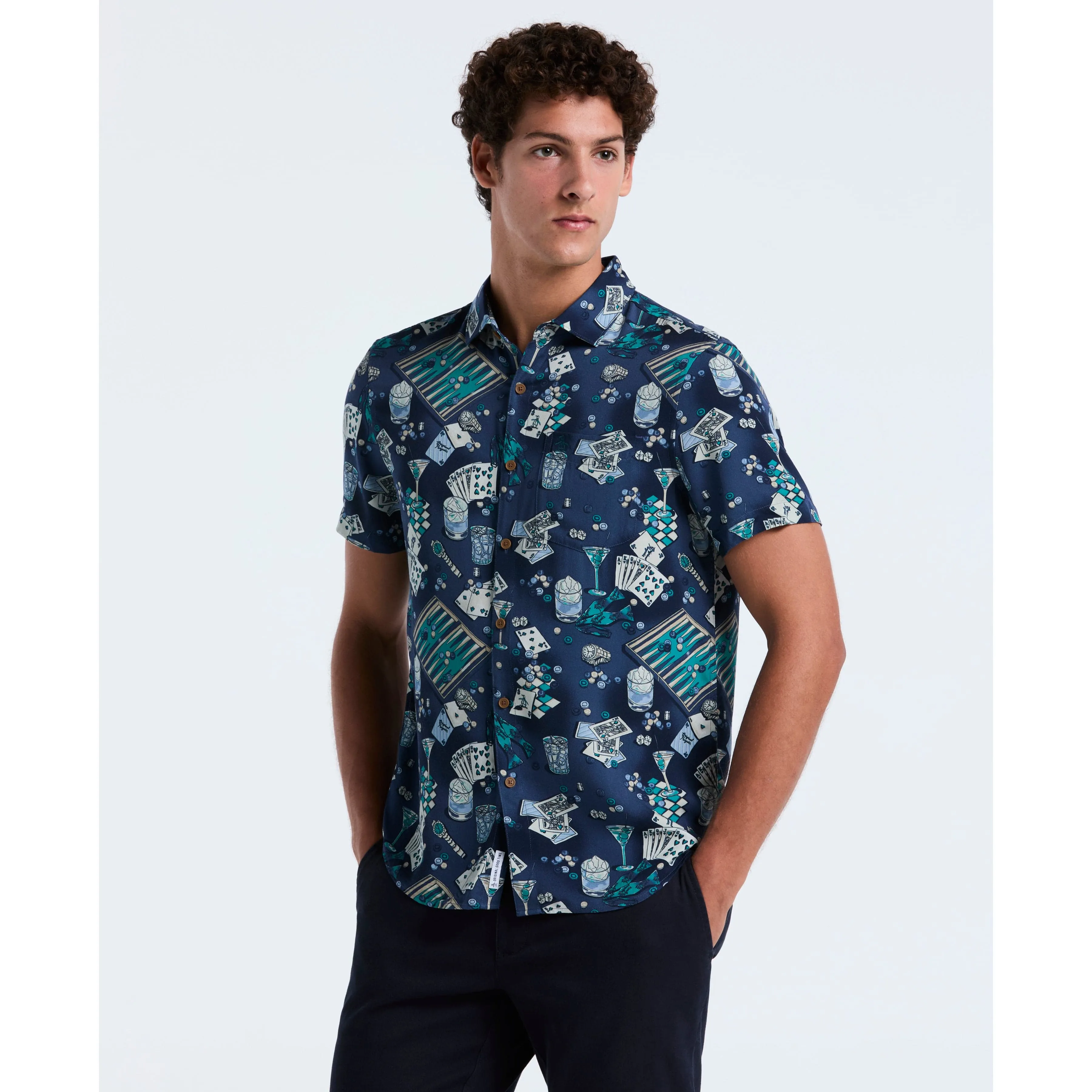 All-Over Print Poker Table Shirt sold by Original Penguin
