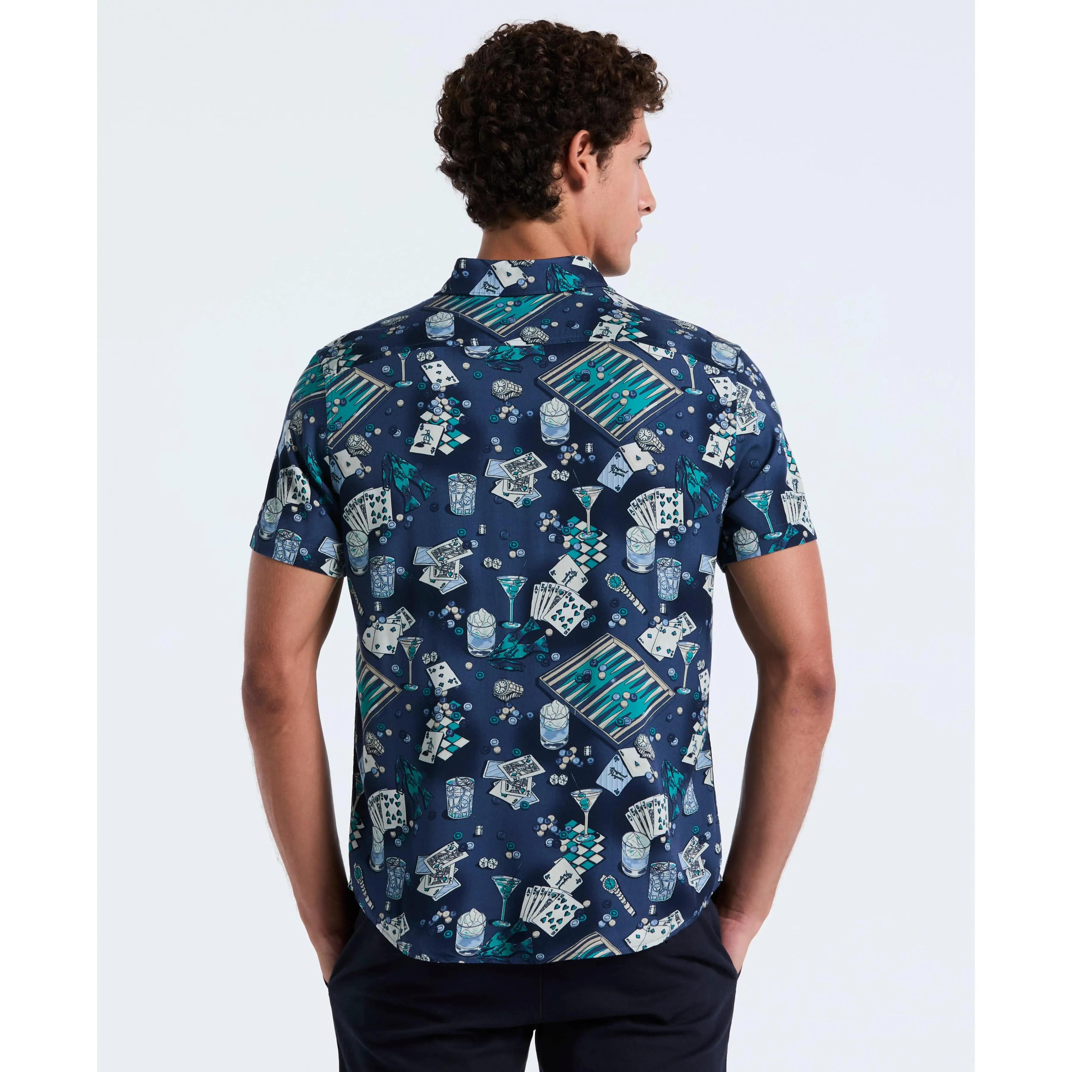 All-Over Print Poker Table Shirt sold by Original Penguin product image thumbnail 2