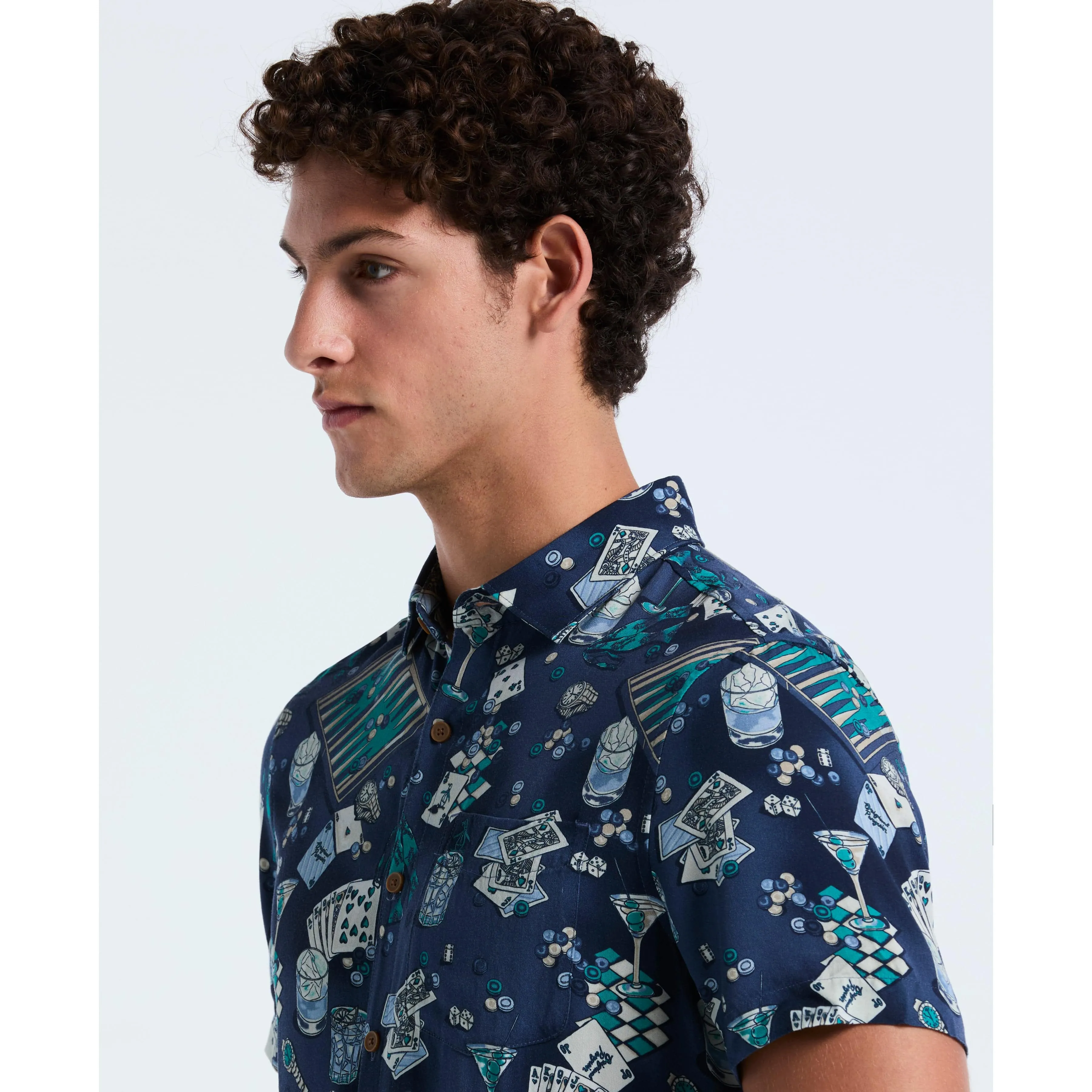 All-Over Print Poker Table Shirt sold by Original Penguin product image thumbnail 3